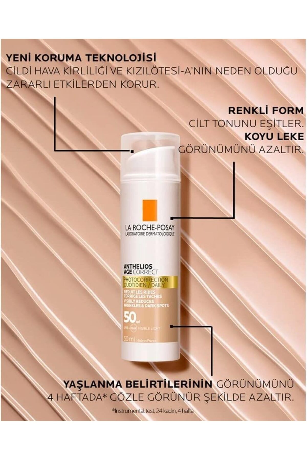 La Roche Posay-Anthelios Age Correct - SPF 50 Anti Wrinkle Cream 50 ml 2