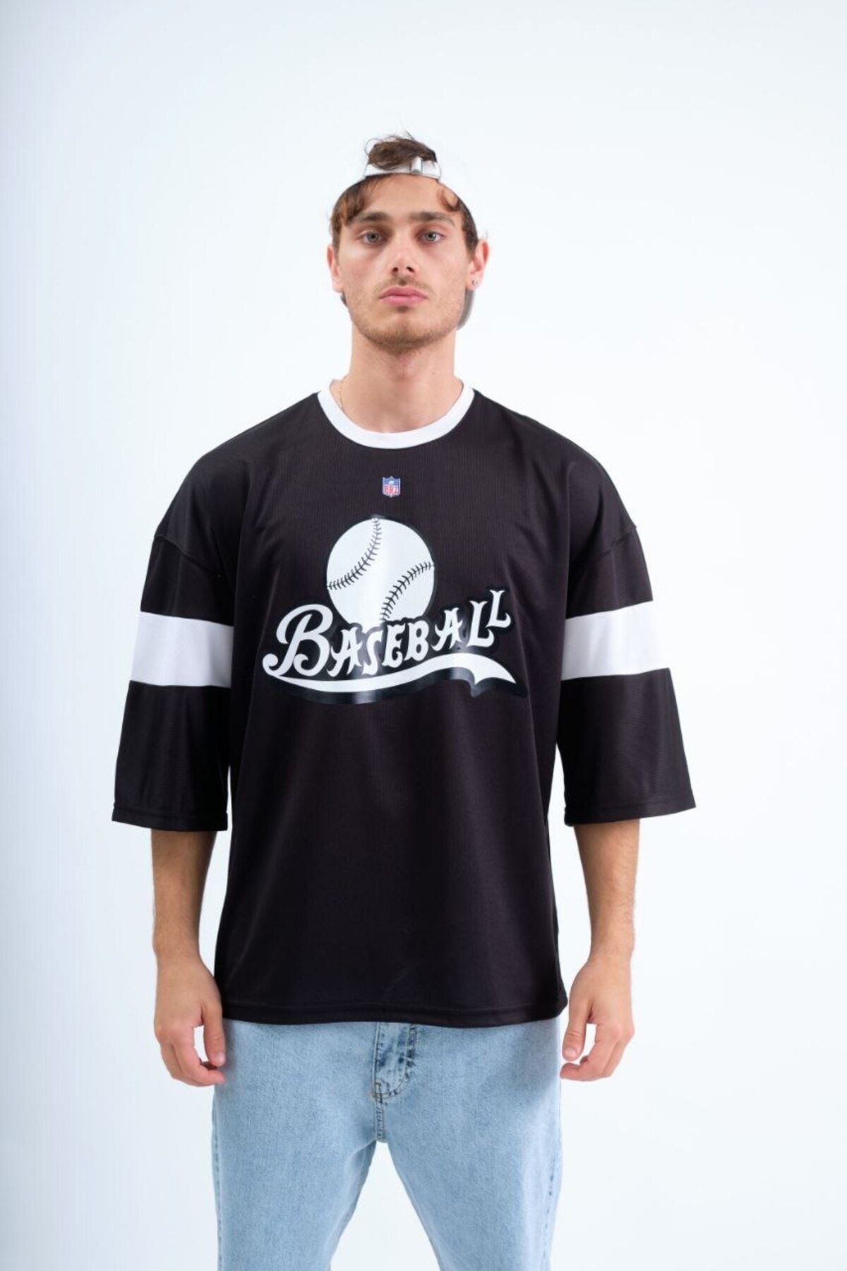 Thebomb Oversize Kol Rahat Kal p Baseball Forma Tshirt