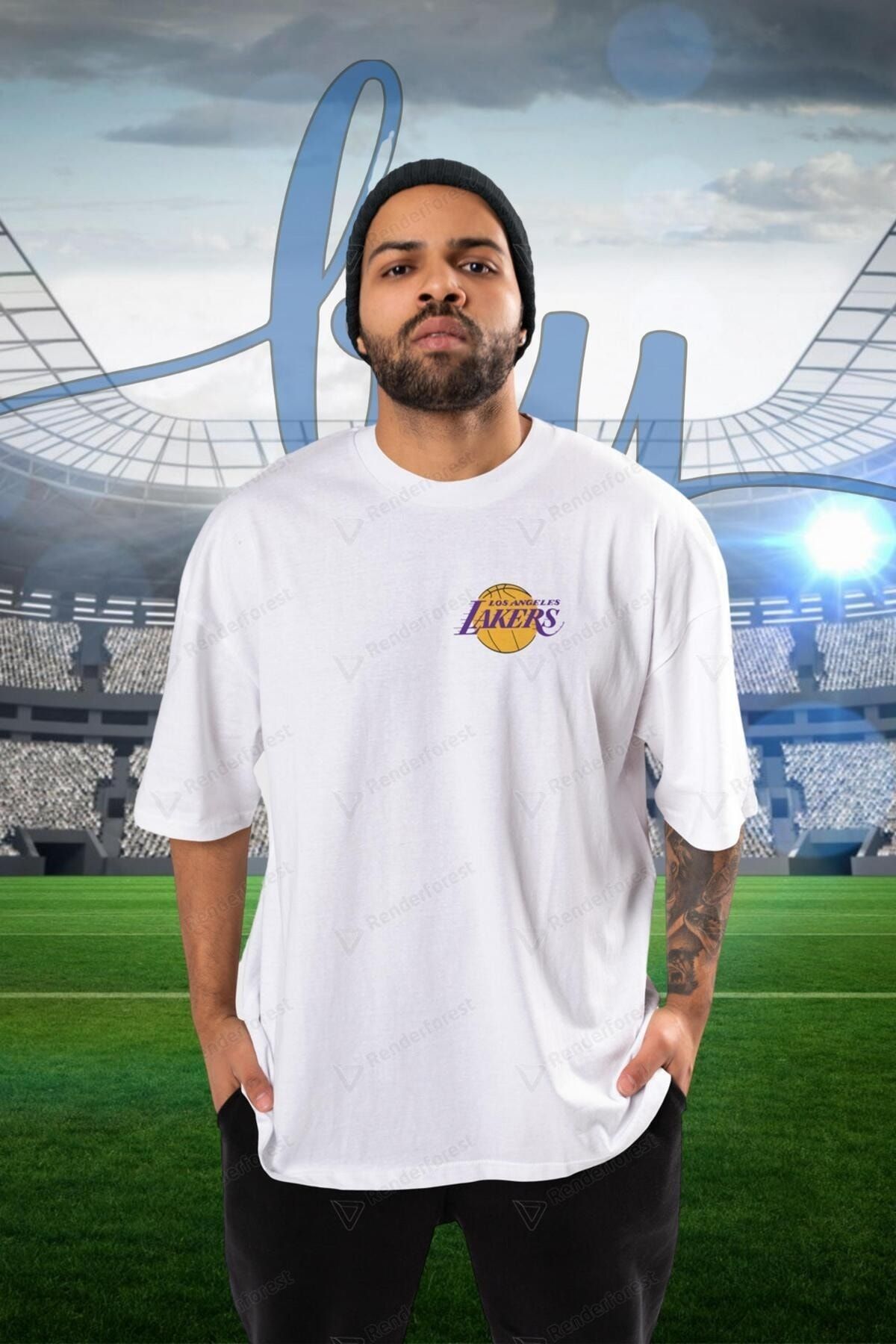 Lakers logo t hotsell shirt