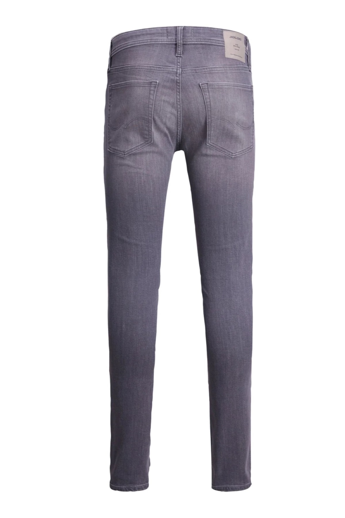 شلوار جین جک اند جونز مردانه Pamuk - Polyester - Elastan خاکستری  راسته Skinny/اسکینی فاق کوتاه   Skinny/اسکینی Daily/روزانه | Jack & Jones 12217748 - تصویر 4