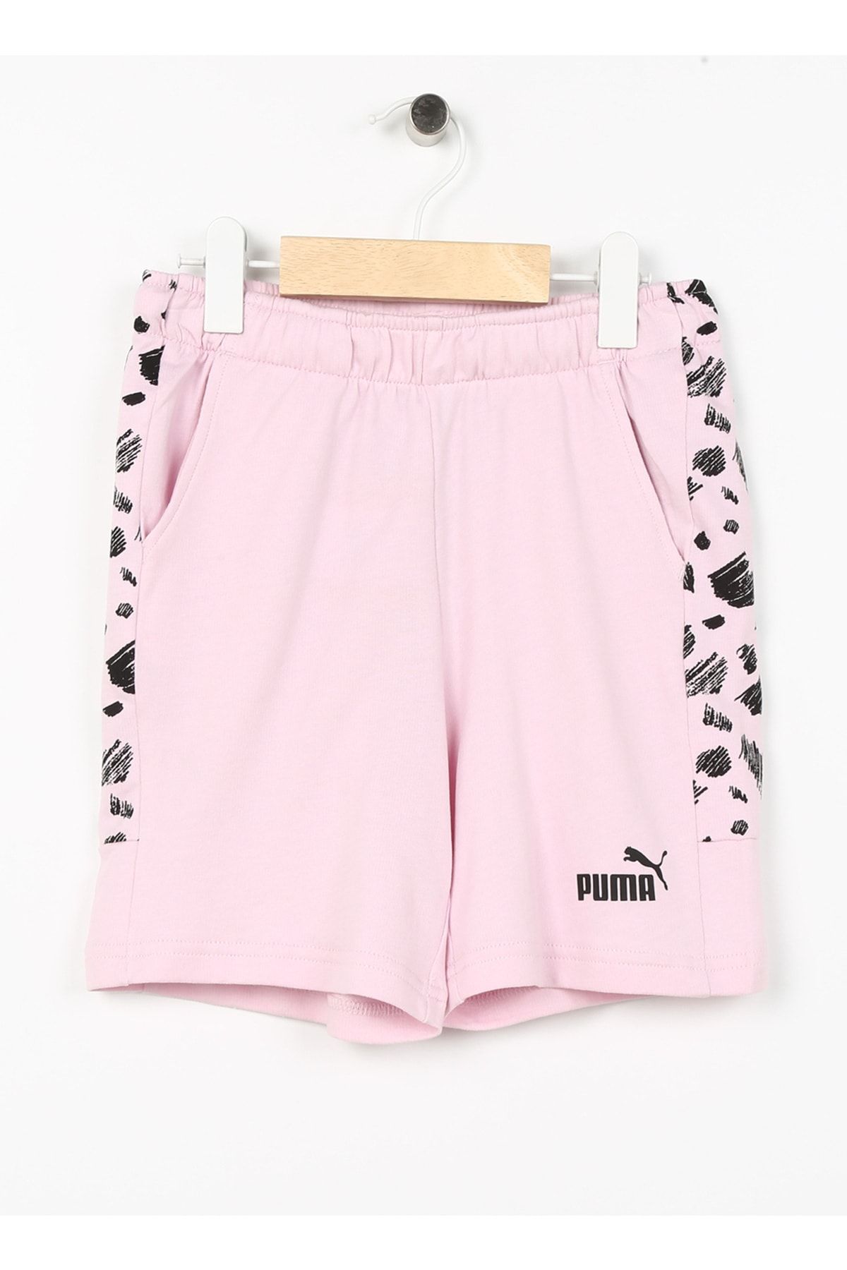 شلوارک مردانه صورتی معمولی کمر الاستیک 67334862 ESS+ PUMA MATES شورت TR Puma