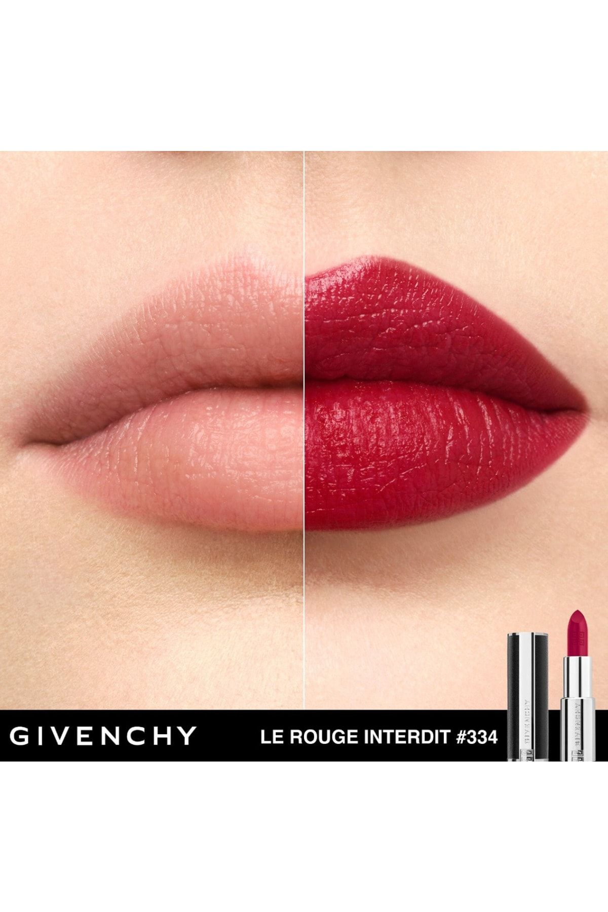 Givenchy رژ لب مات انتردیت اینتنس ساتین مات ابریشمی