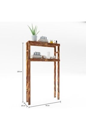 Wooden Washing Machine Top Organizer Shelf 150x68x21cm Bathroom