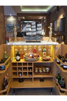 mywoodteks Ahşap Bar Dolabı