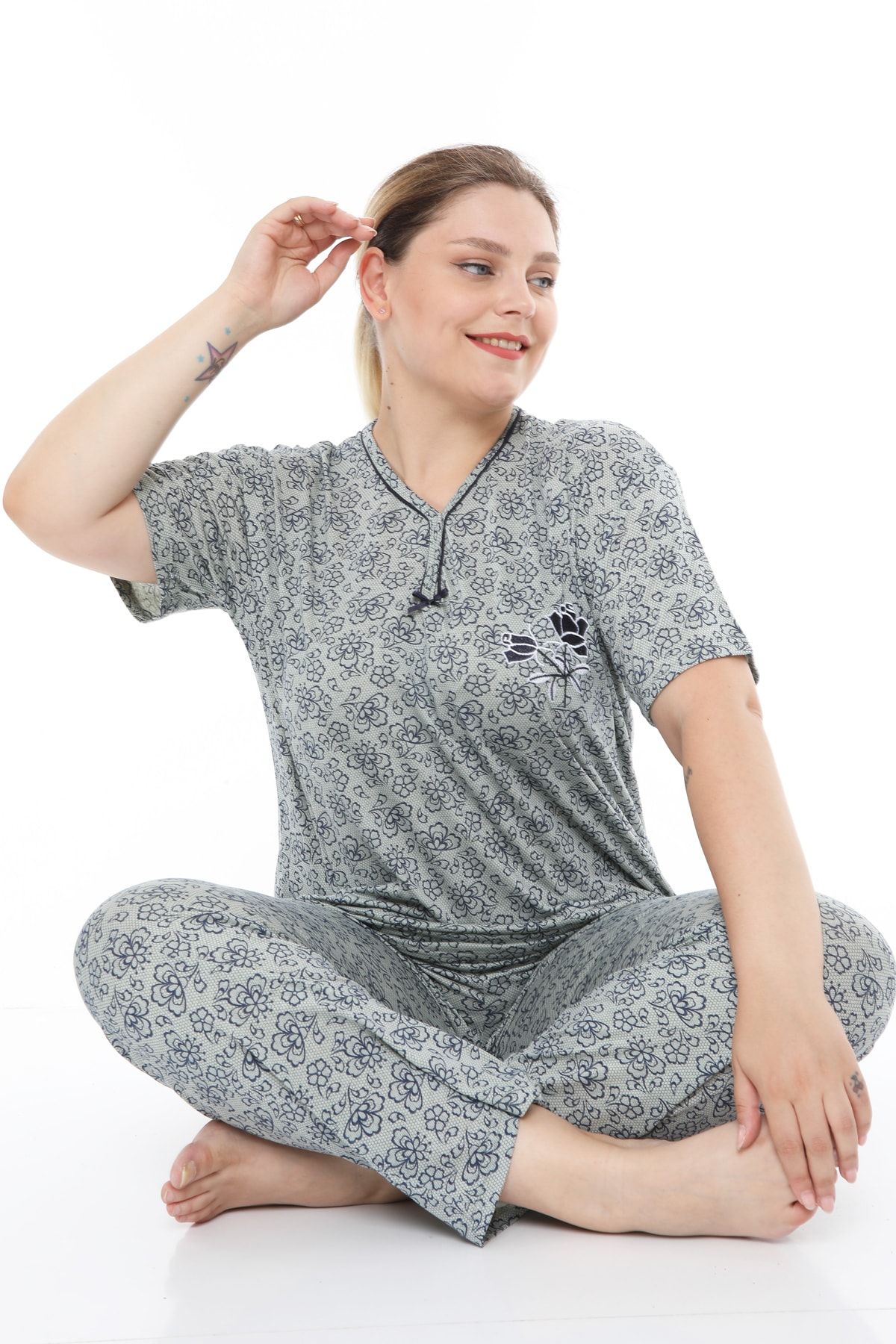 FAMES PİJAMA Polyviscon supreme pajama set