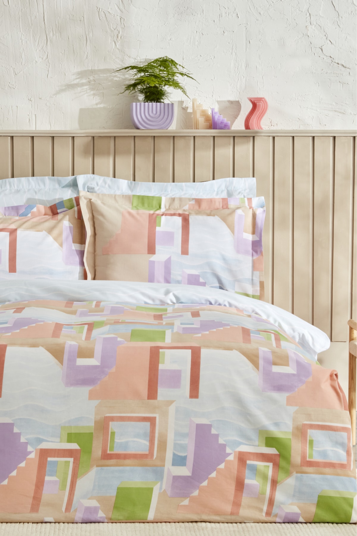سرویس روتختی  رنگارنگ کاراجا هومKaraca Home | 200.22.08.0014 اورجینال - تصویر 3