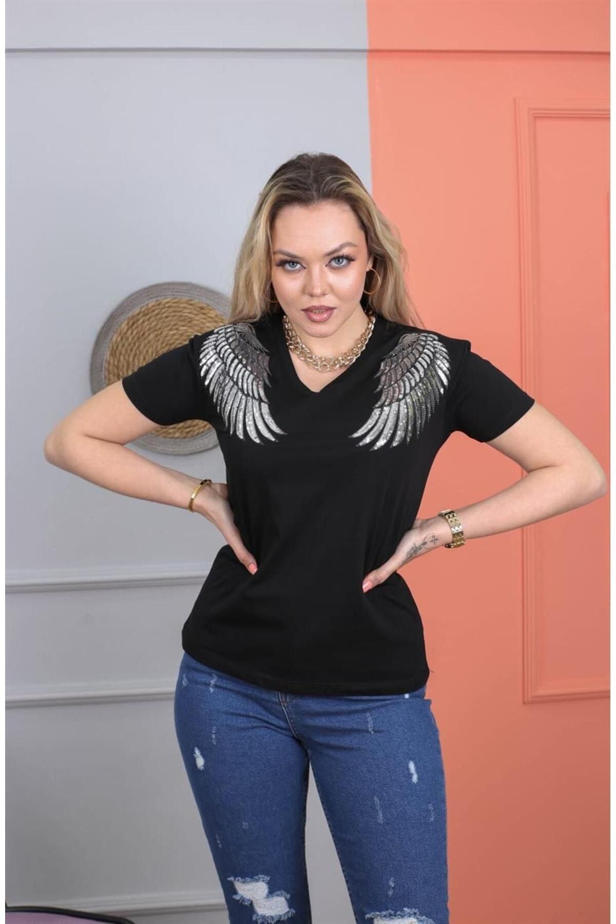 ERTULTEXTILE Shoulder Wing T shirt Trendyol