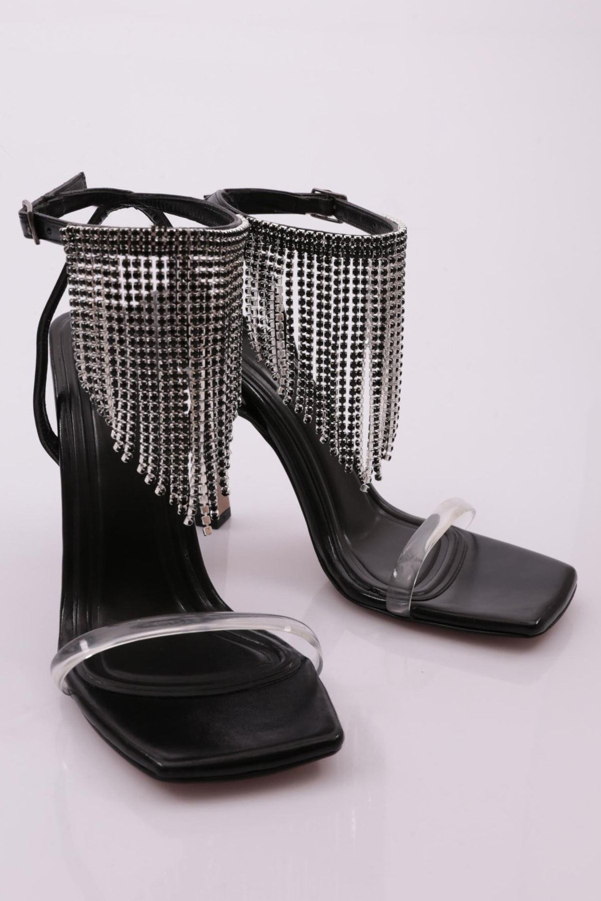 Women's Tassel Detailed Block Heels Elegant Pointed Toe - Temu