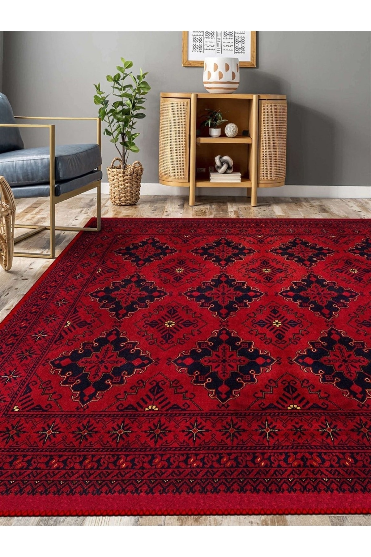 The Rug Collective Afgan Desen Kırmızı Salon Halısı Fiyatı, Yorumları