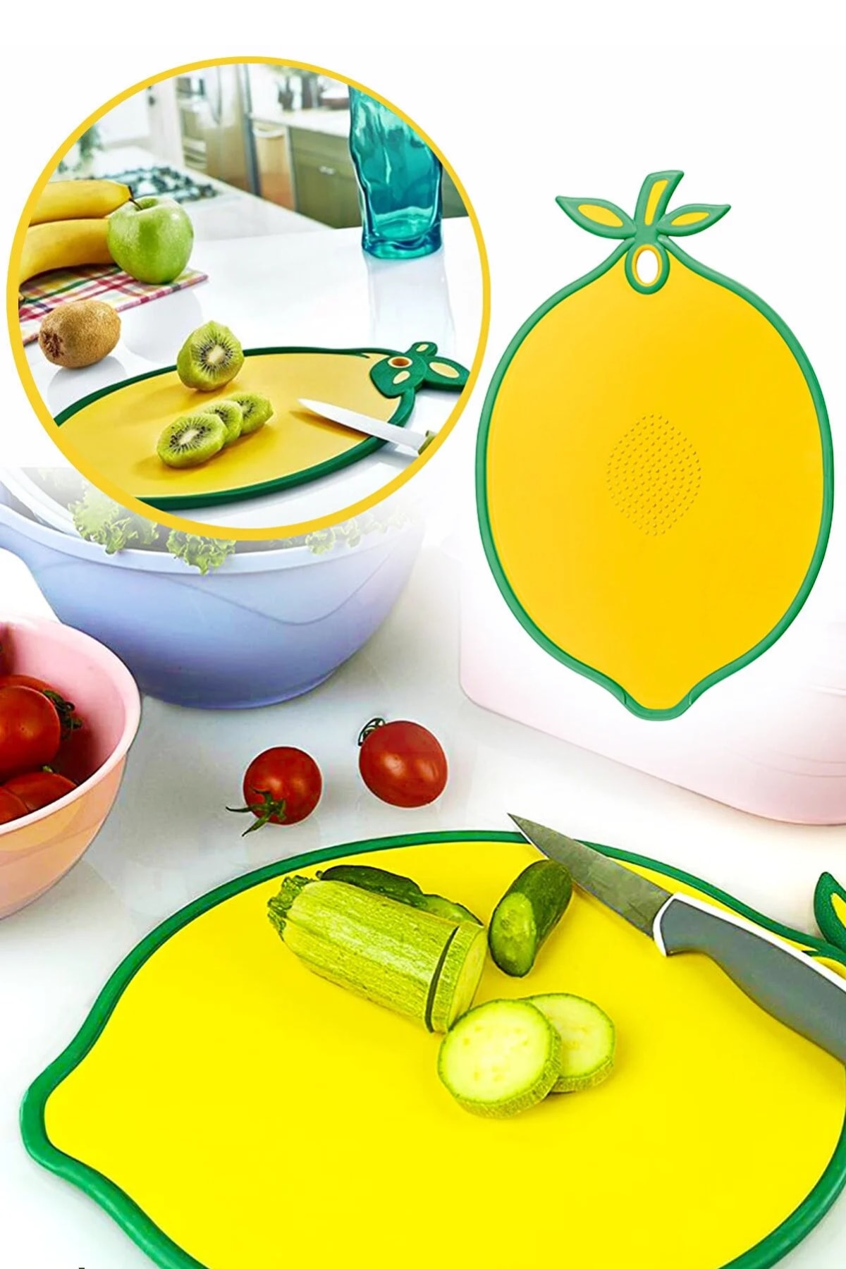 Limon Tasarımlı Kaydırmaz Kesim Panosu — görsel 2