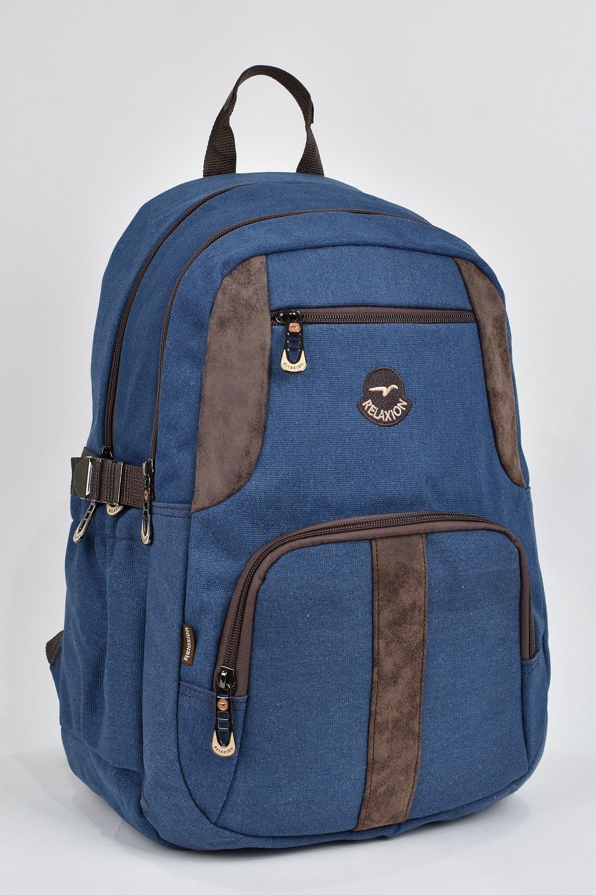 ELATAE Unisex Waterproof Canvas Fabric Multi Compartment Daily