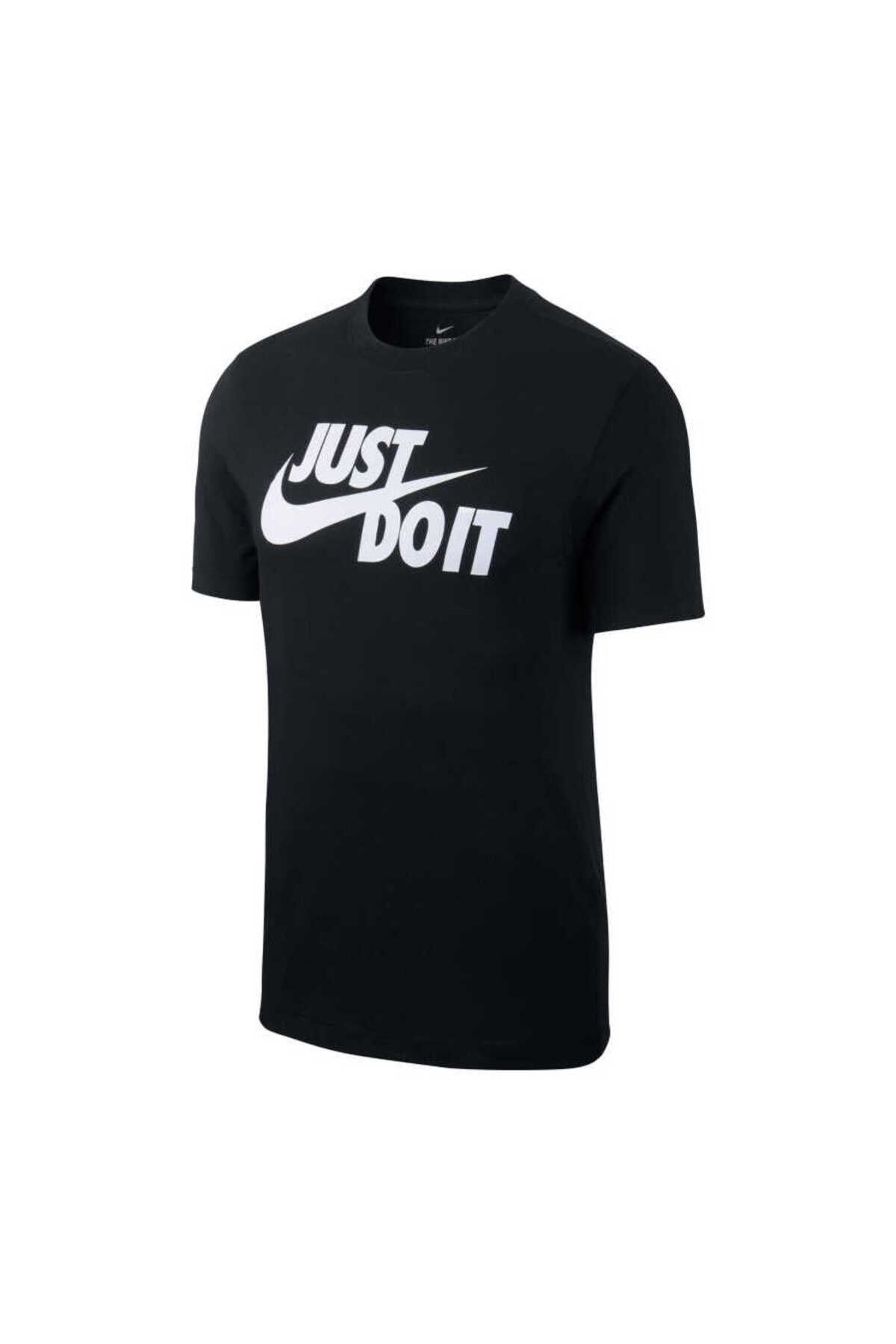 Nike M NSW TEE JUST DO IT SWOOSH Black Grey Silver Men s Tshirt