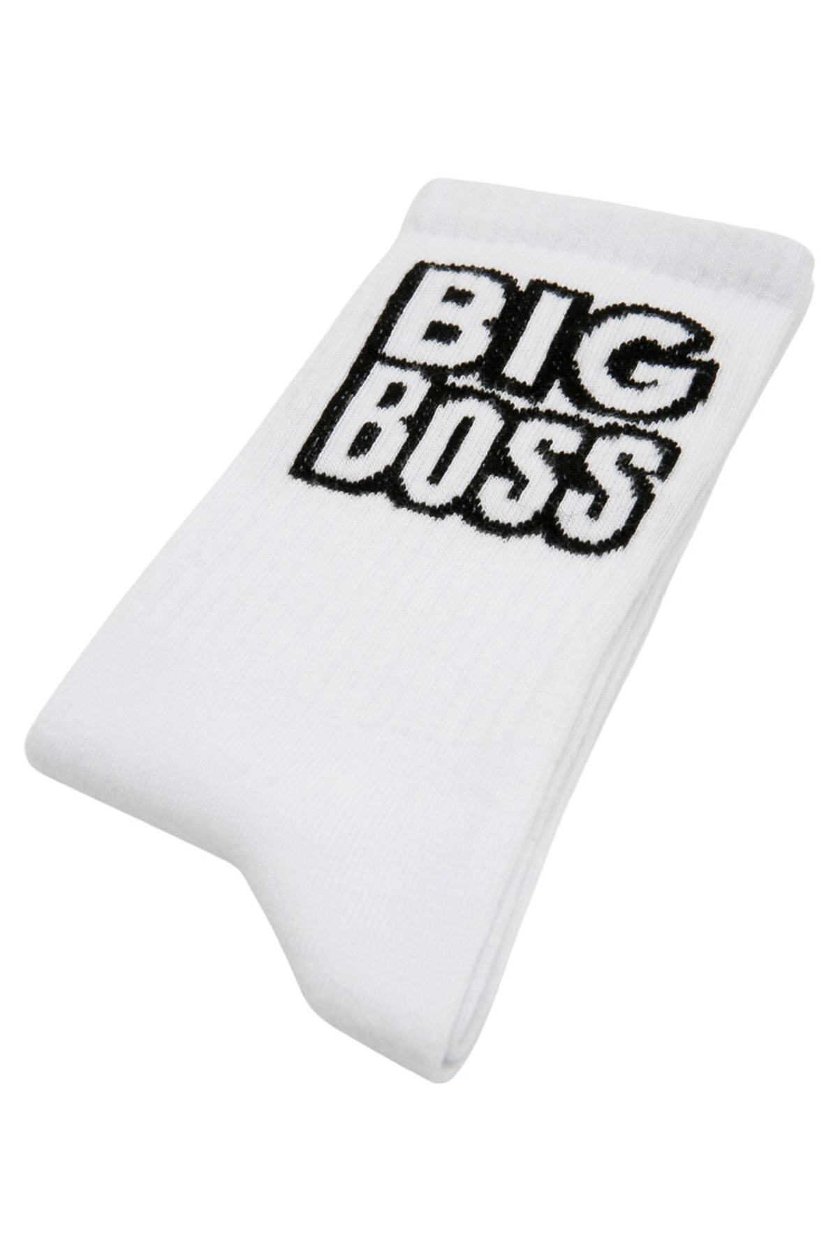 Dogo-Unisex Vegan Λευκές Κάλτσες - Σχέδιο Big Boss 3