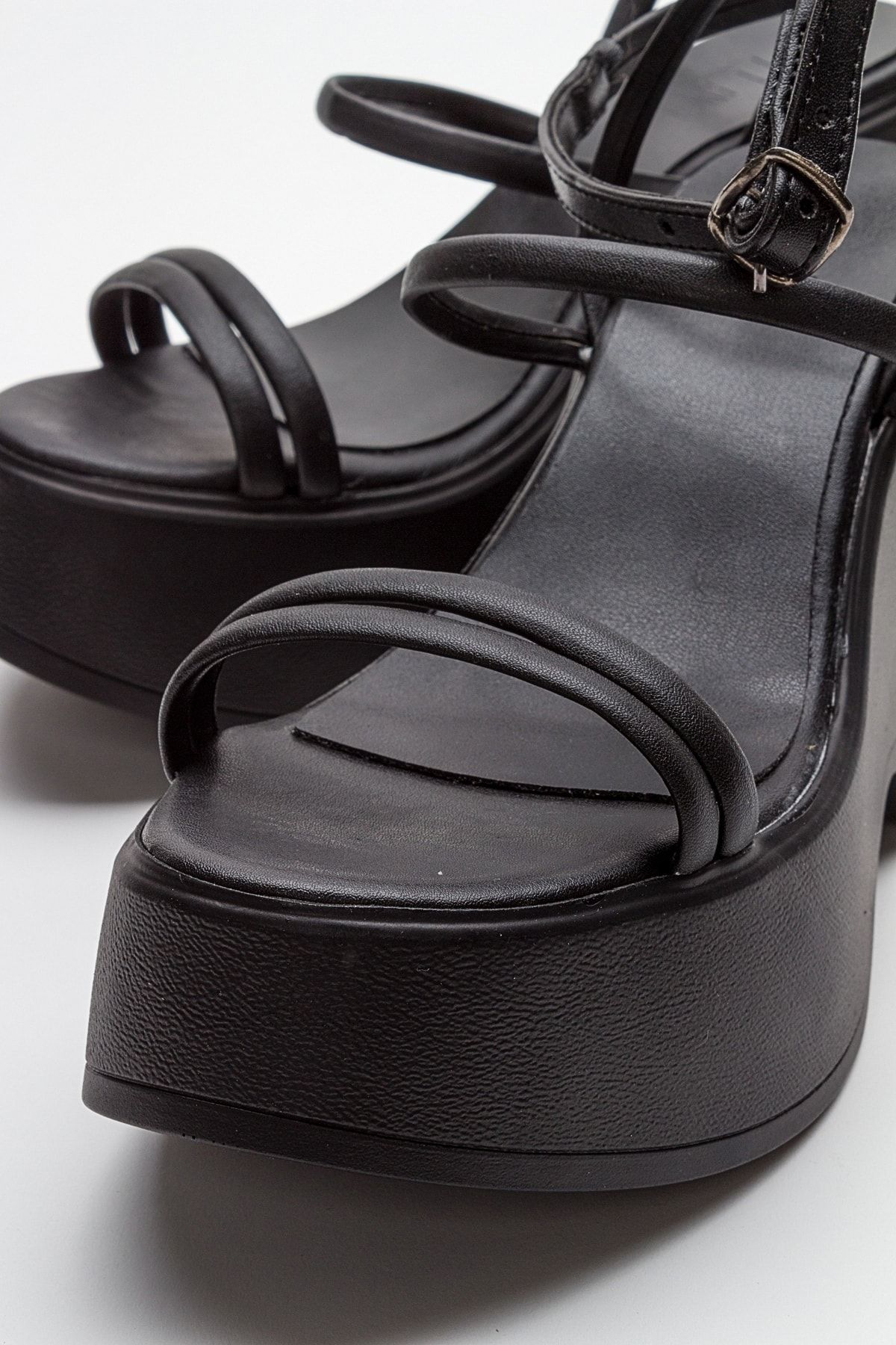 صندل سیاه زنانه های پایه Linmo luvishoes