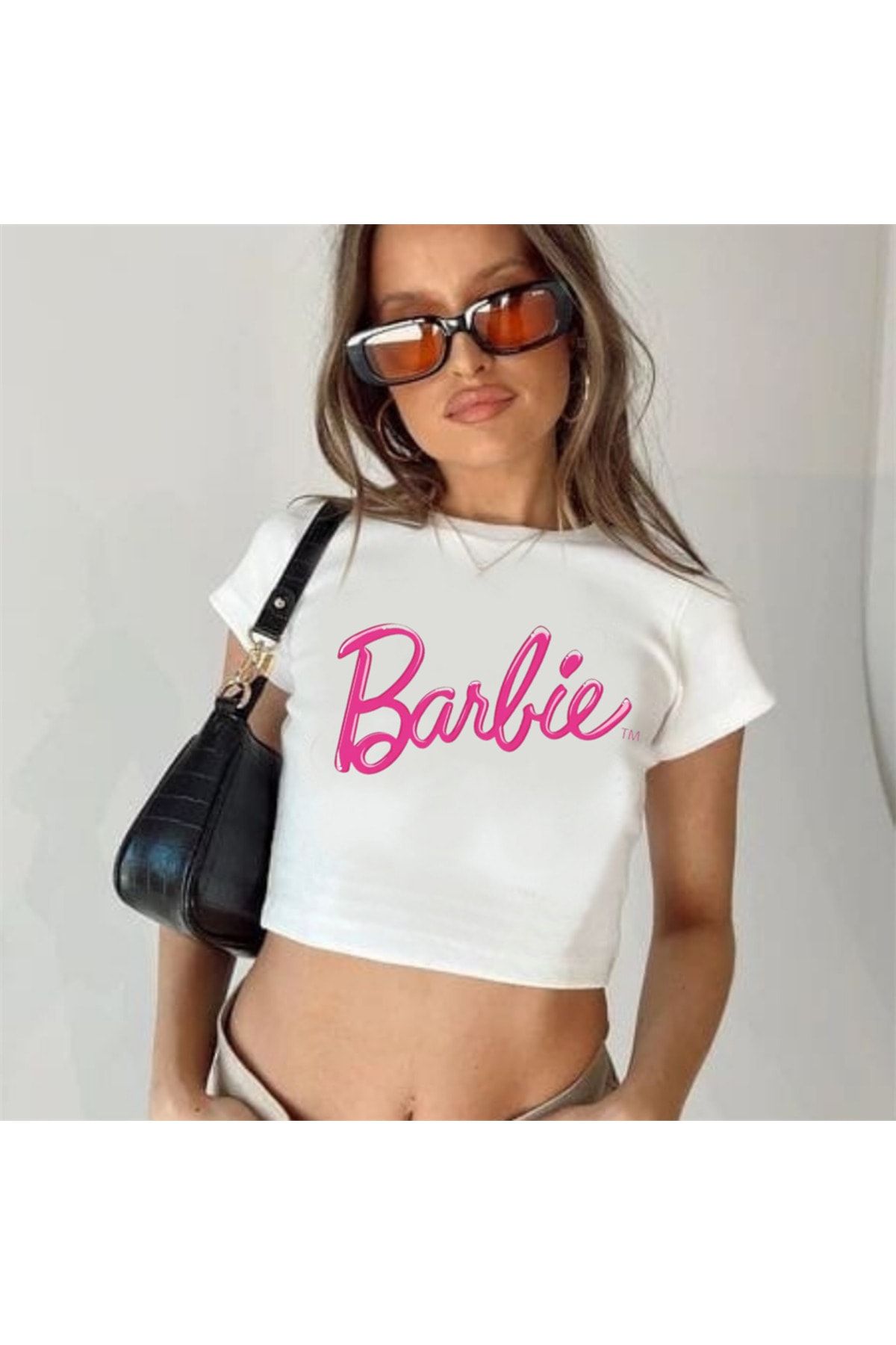 Crop top barbie clearance shirt