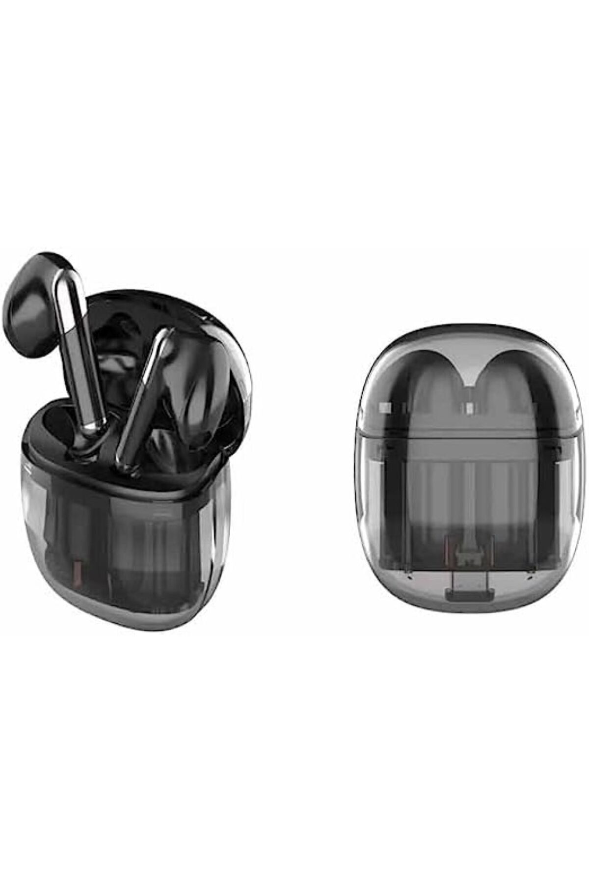 Coverzone Kablosuz Kulak İçi Kulaklık Şeffaf Transparan Tasarım Bluetooth 5.3 iPhone Samsung Uyumlu P62 pro
