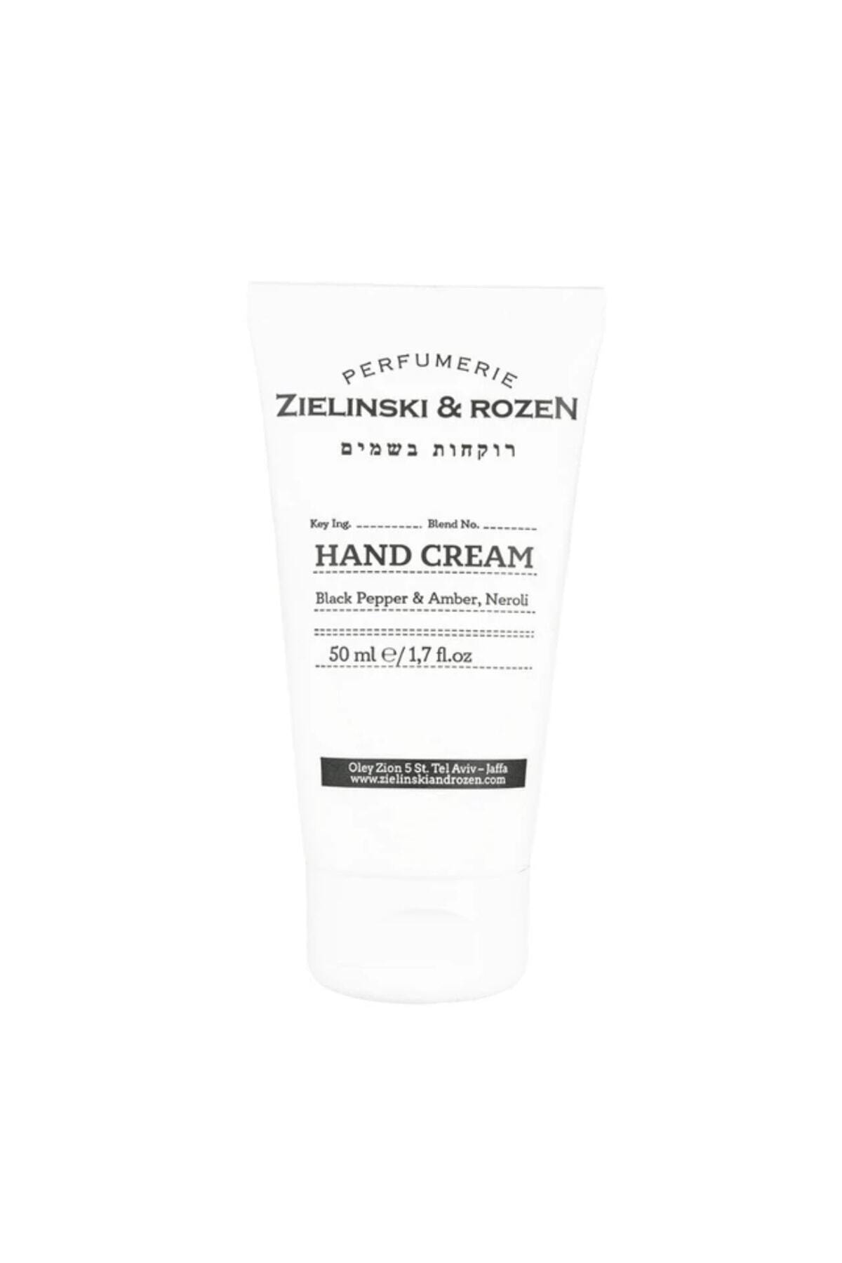 Hand Cream Black Pepper , Amber , Neroli 50 Ml — Zielinskirozenhandcreampepper