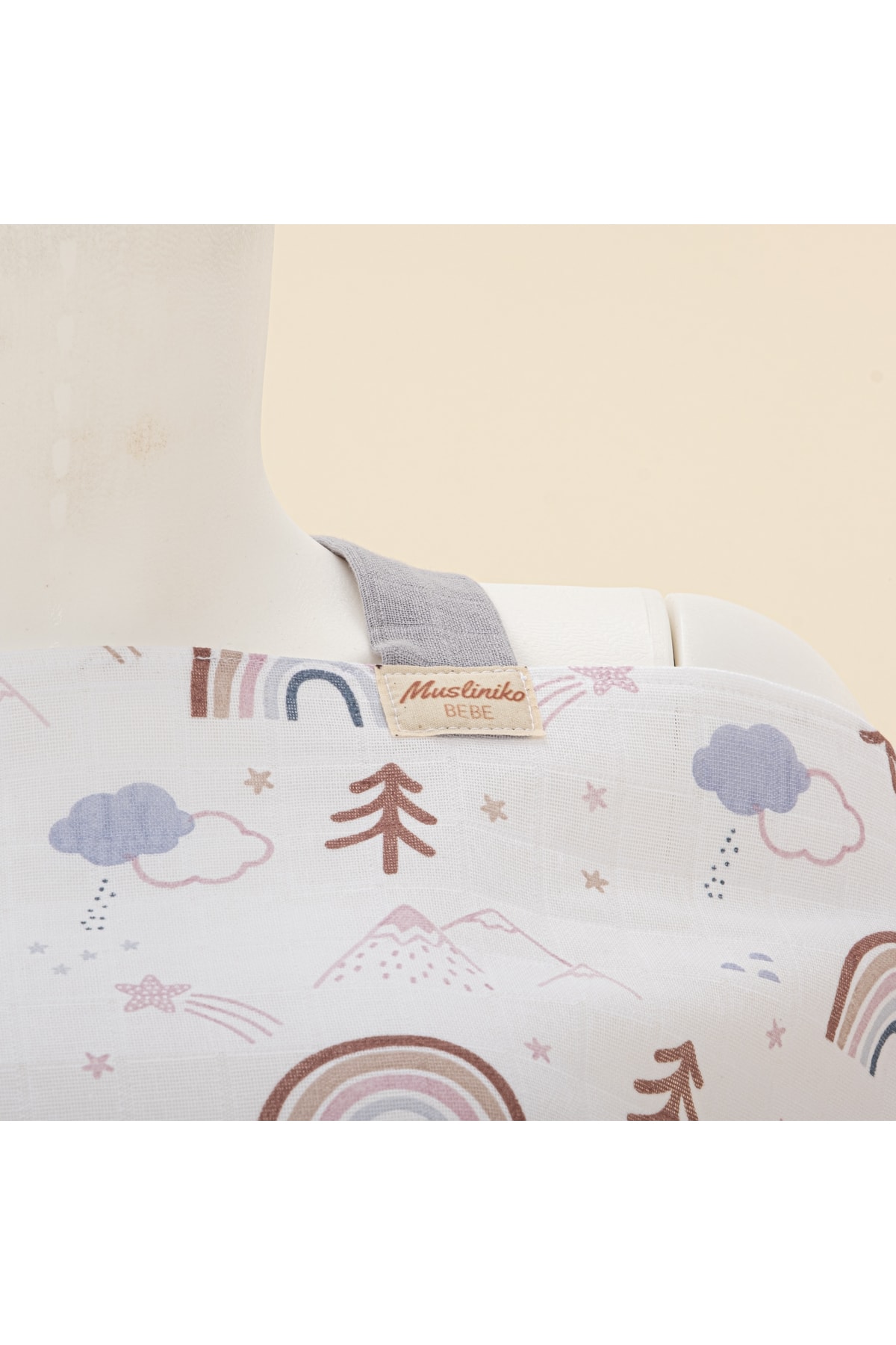 Yunikobaby Emzirme Önlüğü - Pastel Gökkuşağı fotoğrafı 2 (önizleme)