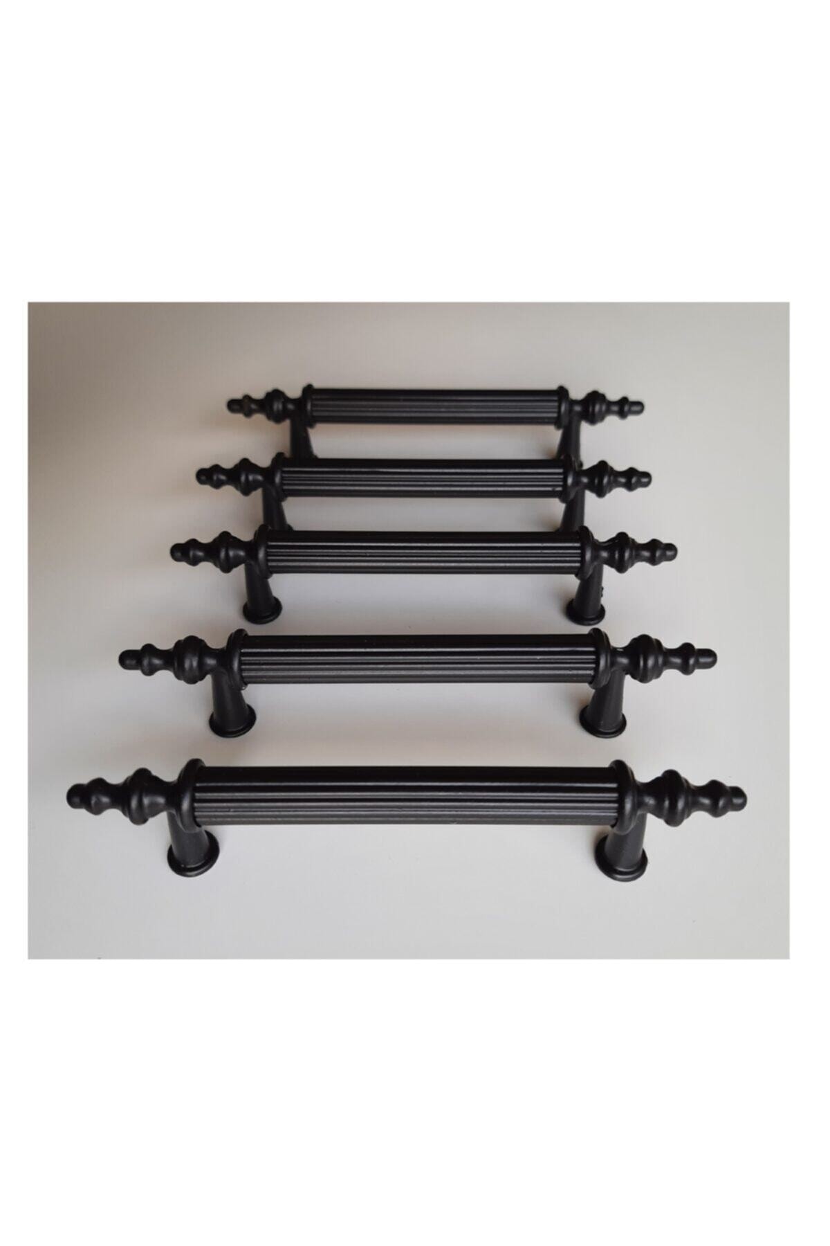 Kumru 96 Mm Matte Black Drawer Cabinet Furniture Handle Hard Plastic Polymer