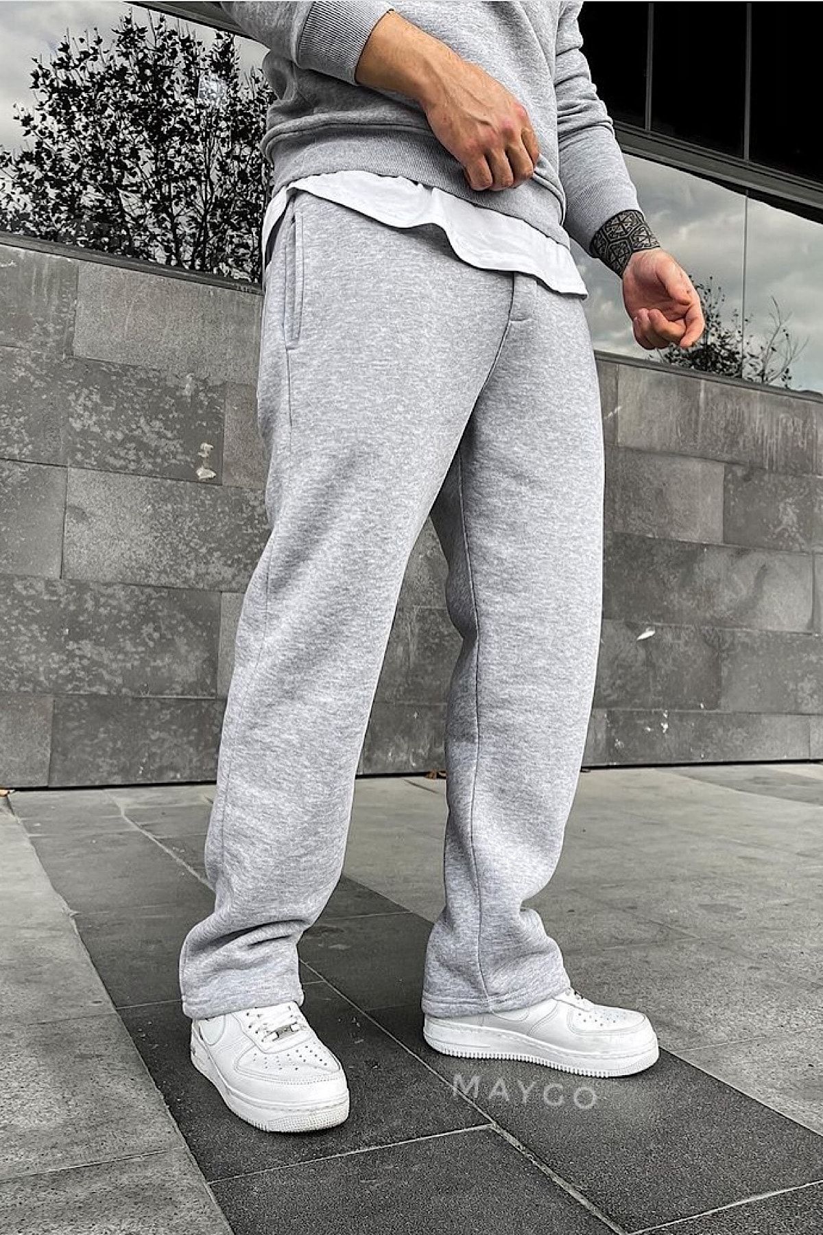 Straight leg sweatpants mens hot sale