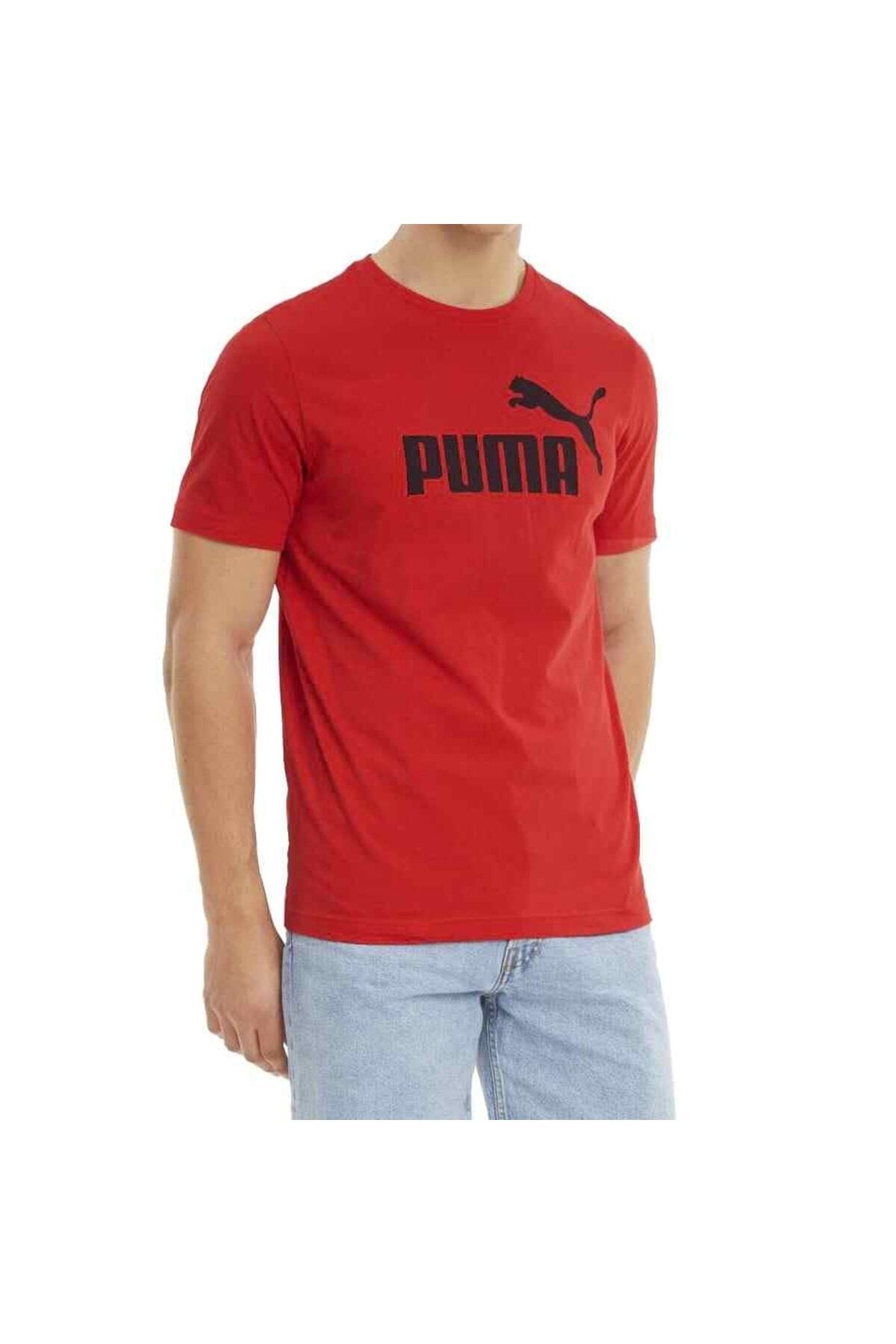 Puma-Herren T-Shirt - ESS Logo Tee, Rundhals, Baumwolle, uni 4
