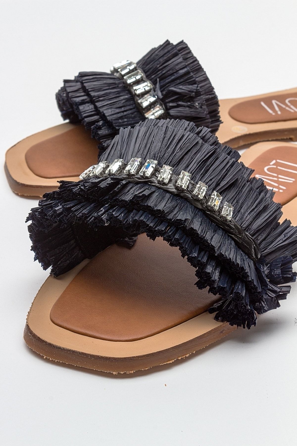 دمپایی سیاه زنانه سنگی لوپ اورجینال luvishoes