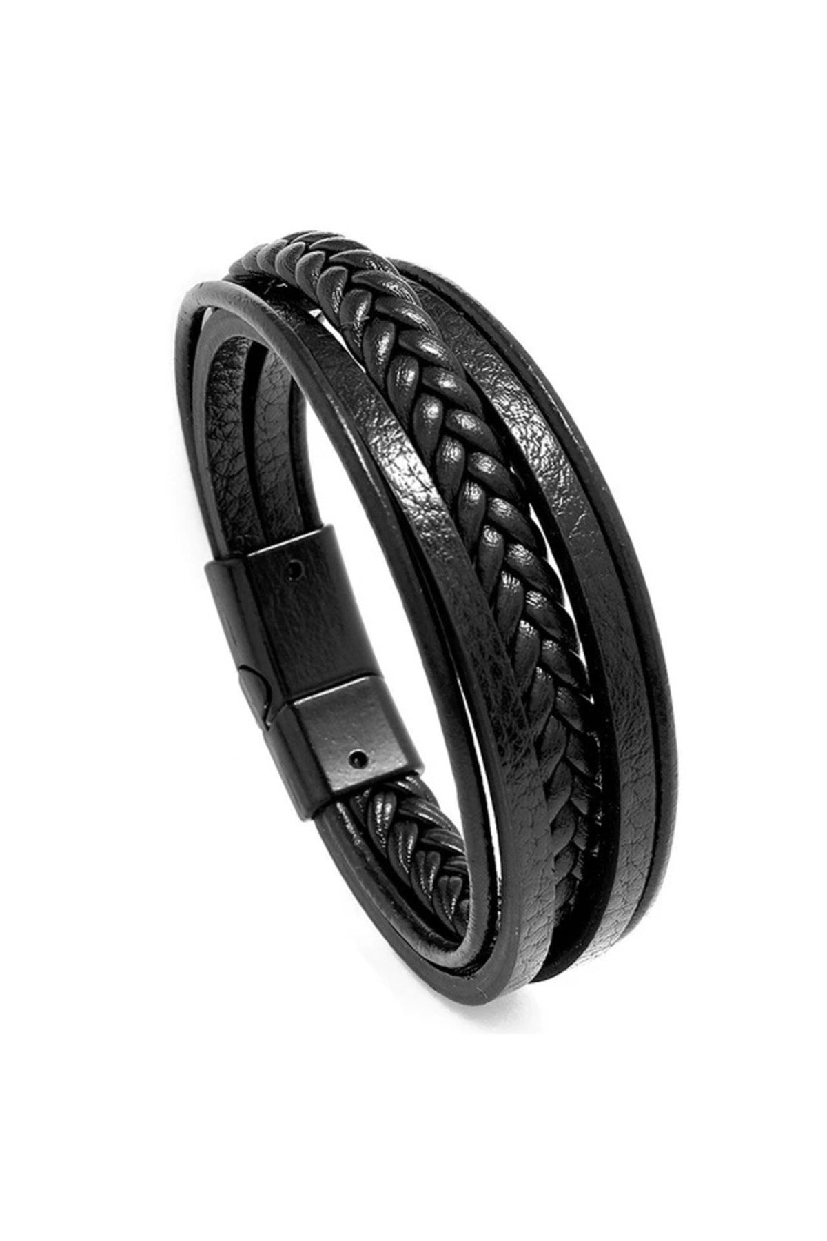 Black sales braided bracelet