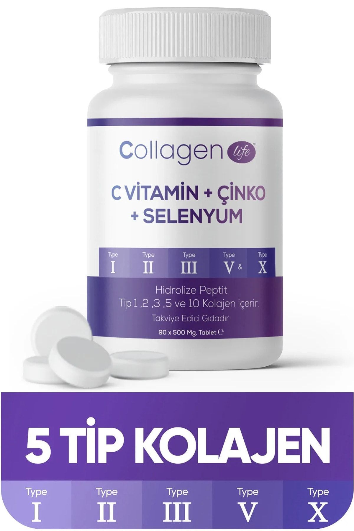 COLLAGEN LIFE-Chocolate Flavored Collagen 90 Tablets - Powder for Weight Loss and Appetite 3