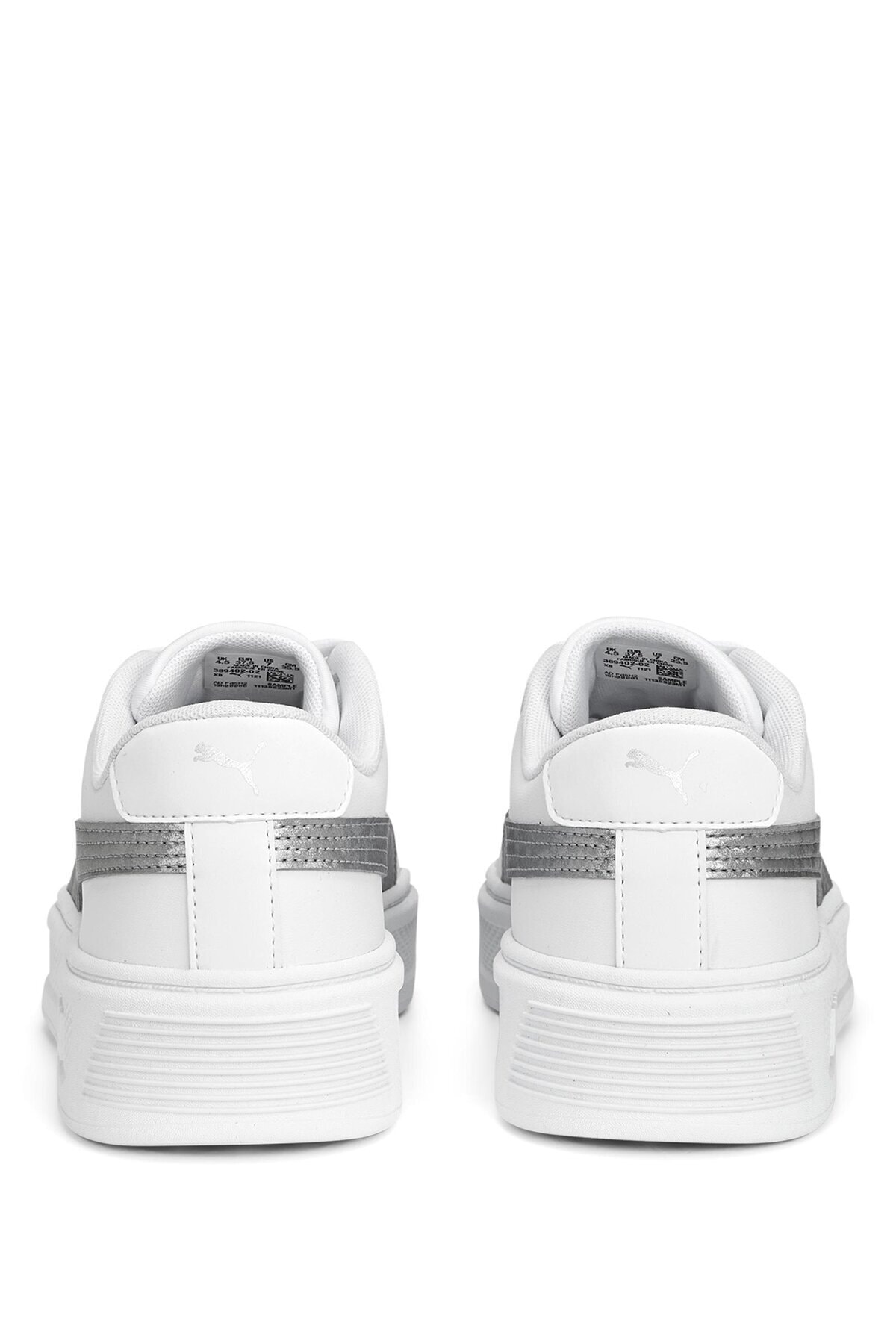 کفش Puma پوما ورزشی زنانه Smash Platform v3 Space M White اورجینال - تصویر 4