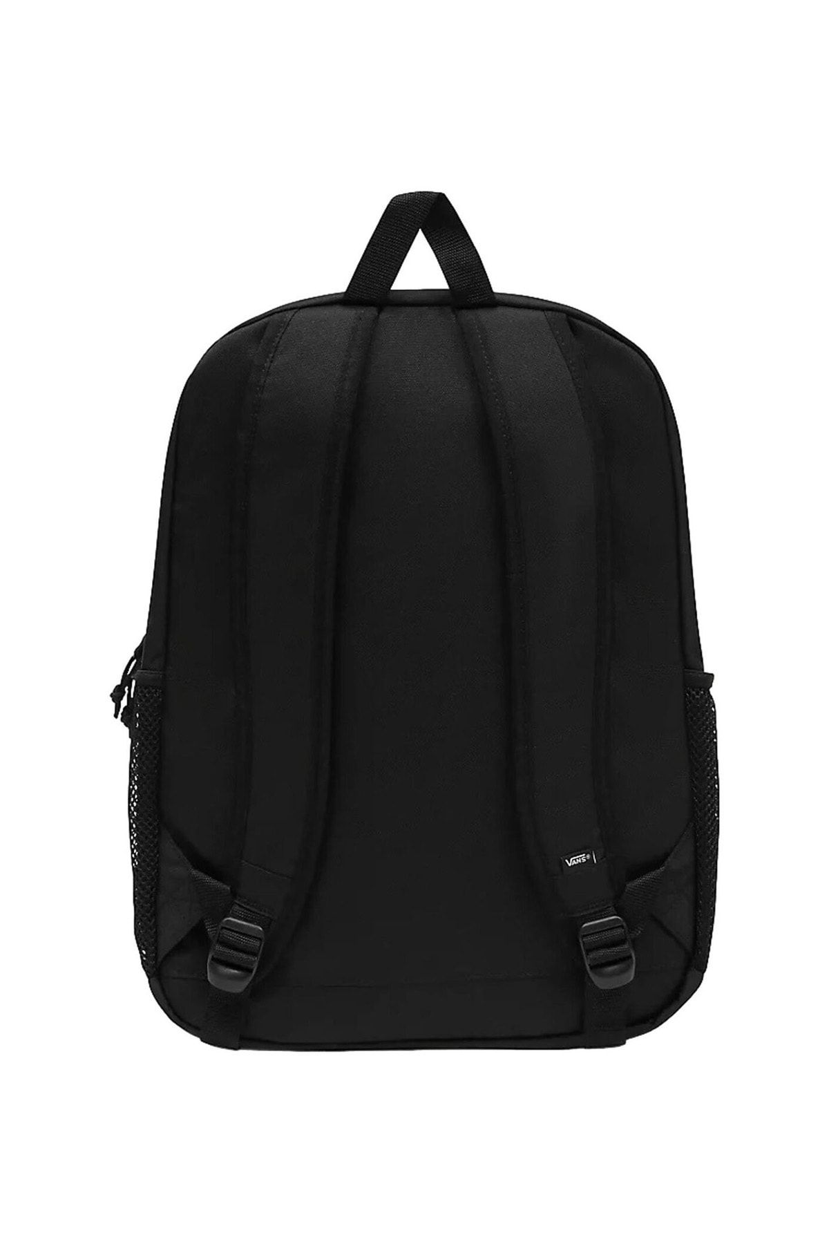 Vans plain black backpack sales