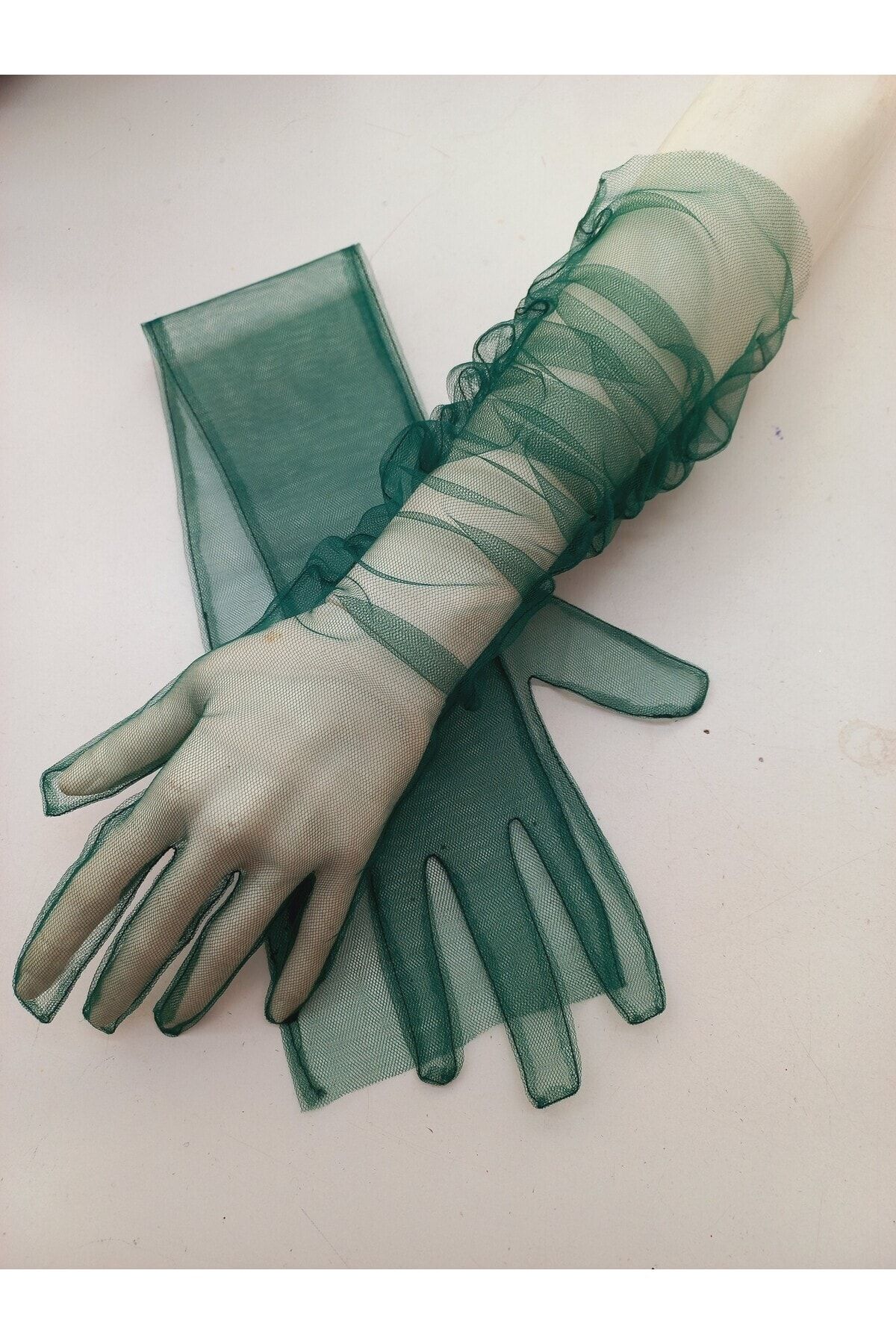 Green on sale lace gloves