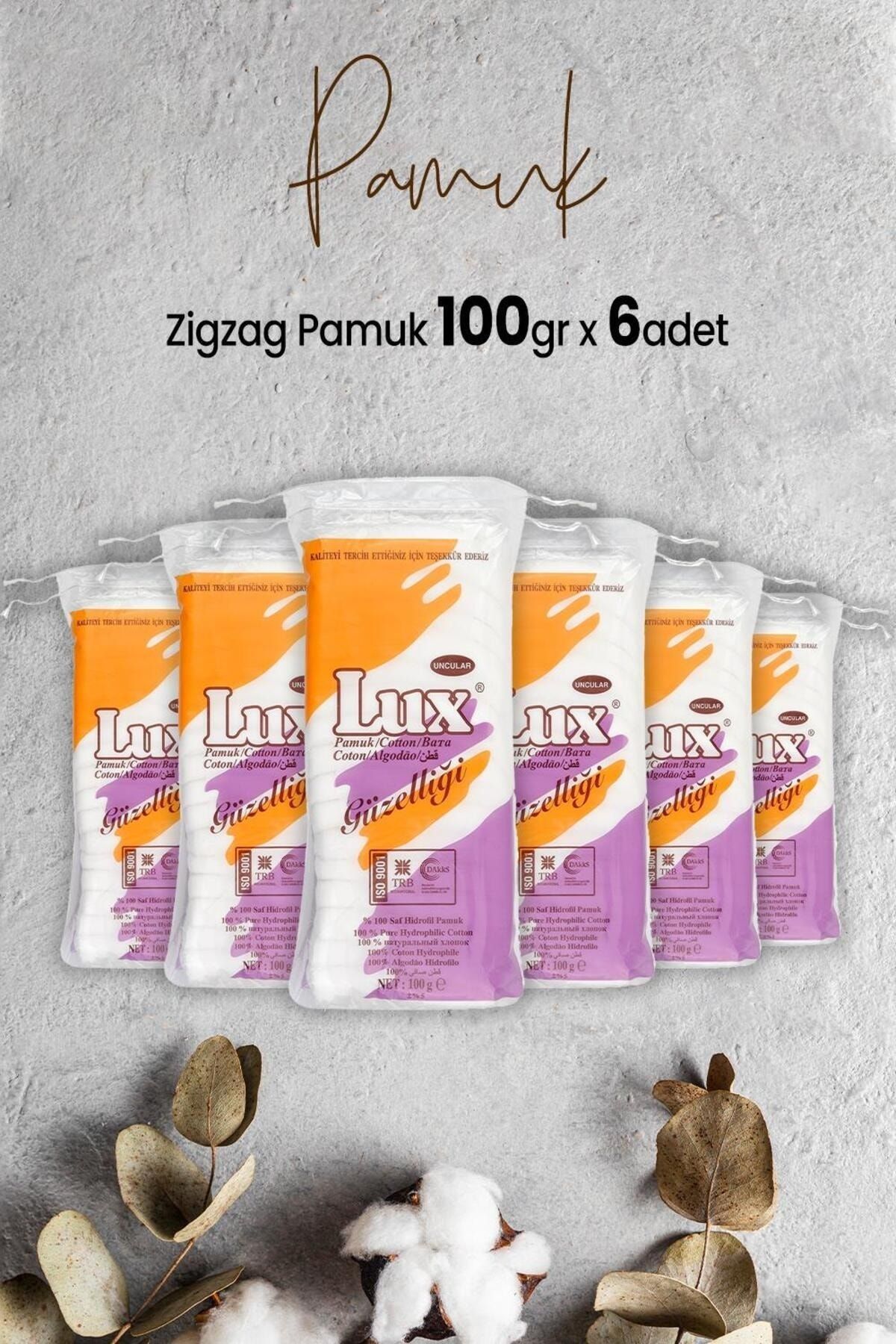 پنبه زیگزاگ 100 گرم در 6 تکه LUX