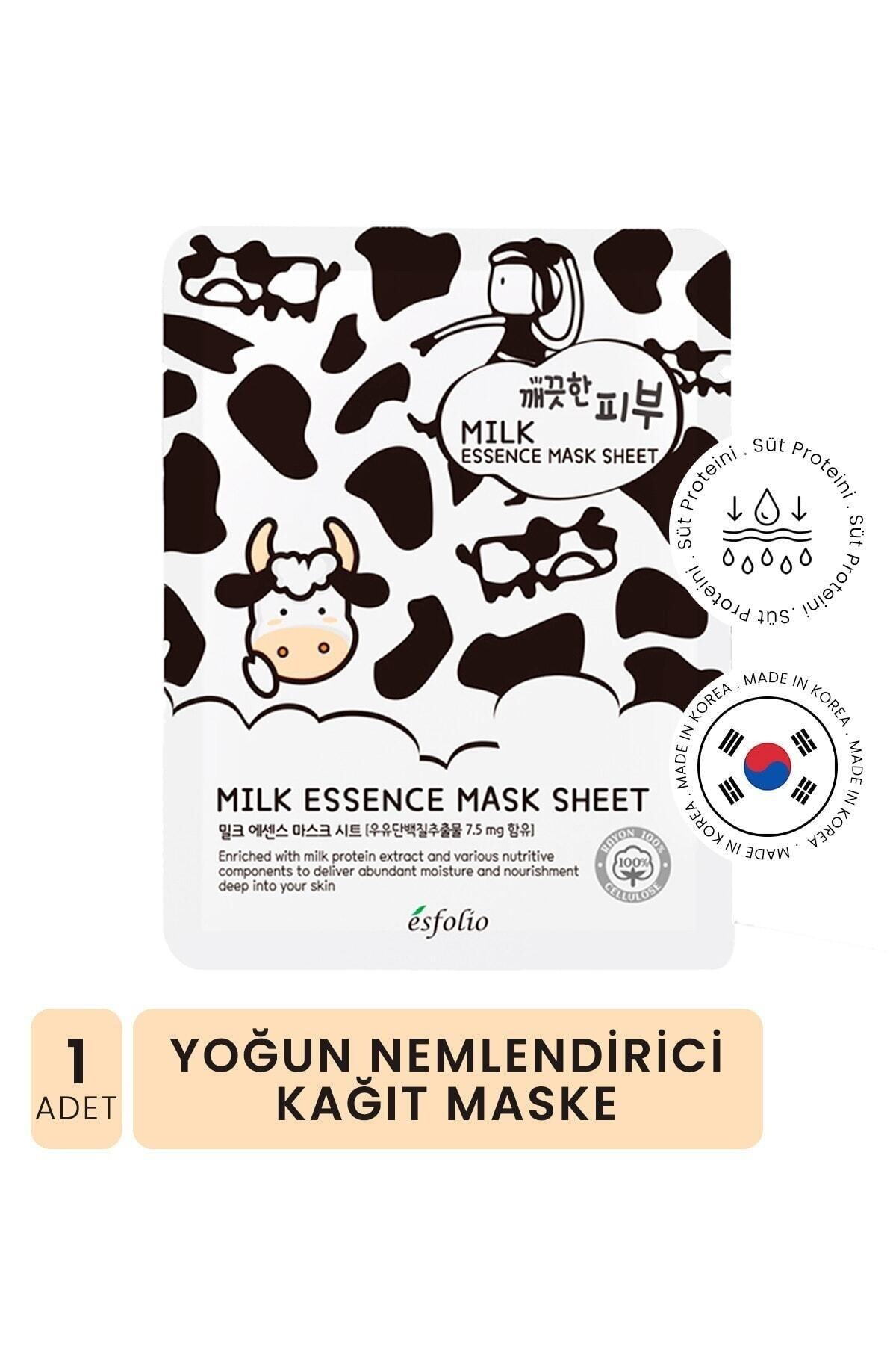 Esfolio Milk Essence Paper Mask - Care Provider with Milk Protein