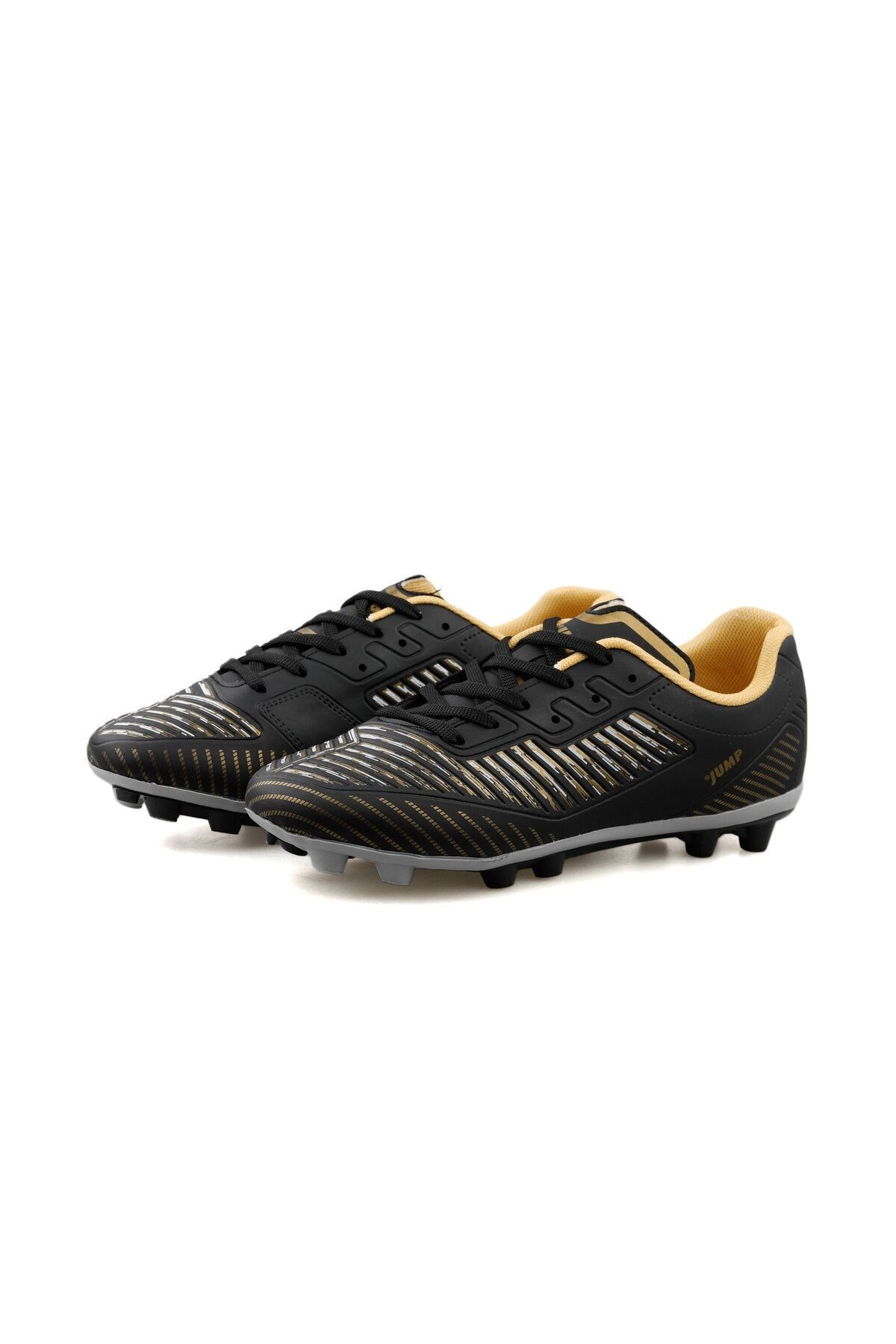 کفش فوتبال مردانه چمن 27048 طلای مشکی 27048-BLACK-GOLD مشکی Jump