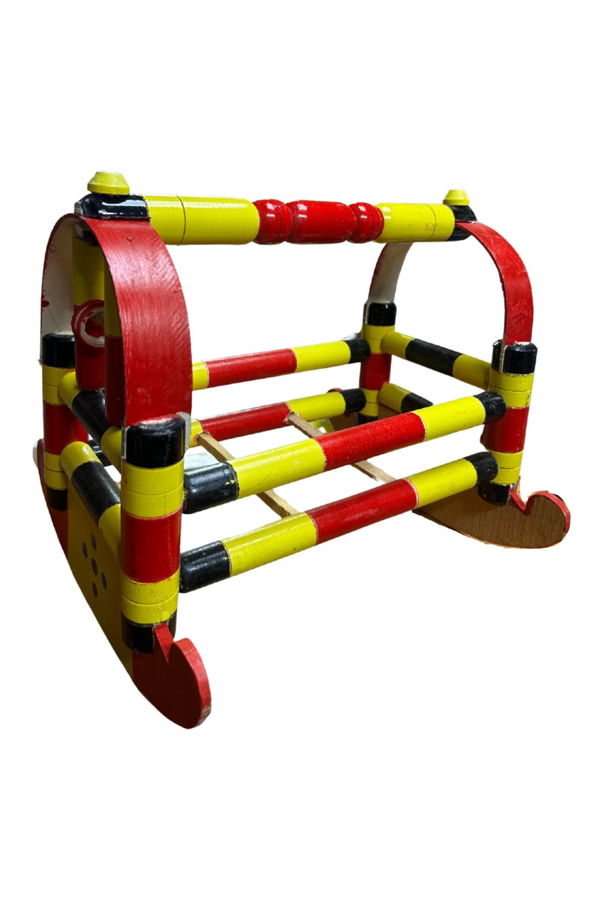 Hedisam-Toy Colorful Wooden Crib 2