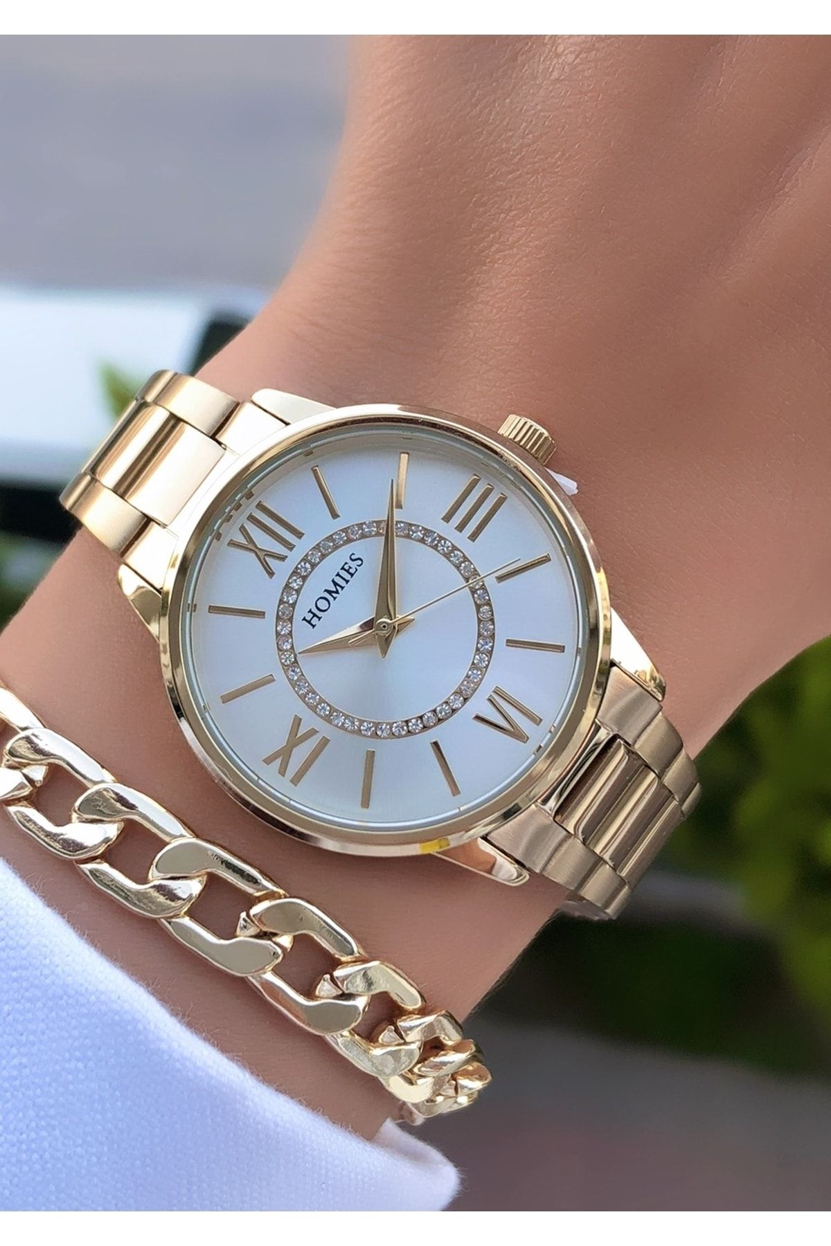 Homies Watch Gold colored Plain Trendyol