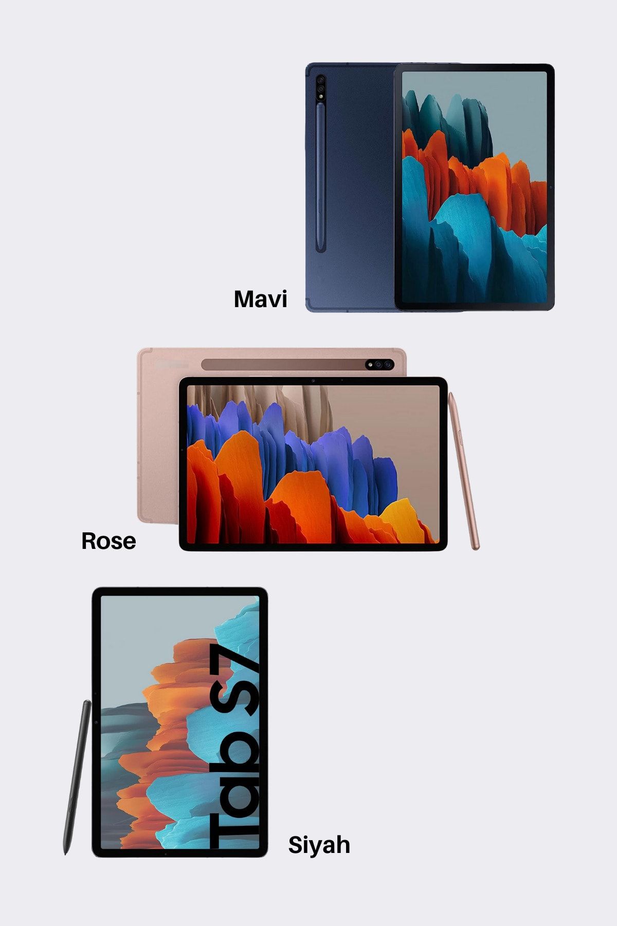 Fuchsia-قلم لمس غير قابل للاكتشاف مع مفتاح ممحاة متوافق مع جهاز Galaxy Tab S6 Lite P610 7