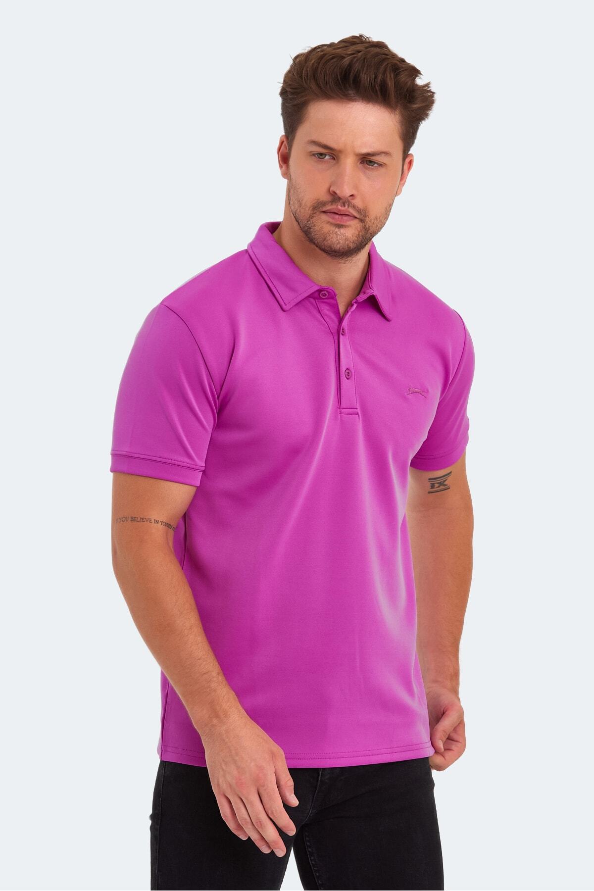 پولوشرت اسلازنگر مردانه پلی استر بنفش  راسته Regular/رگولار    Regular/رگولار کژوال/روزمره | Slazenger ST13TE370 - تصویر 6