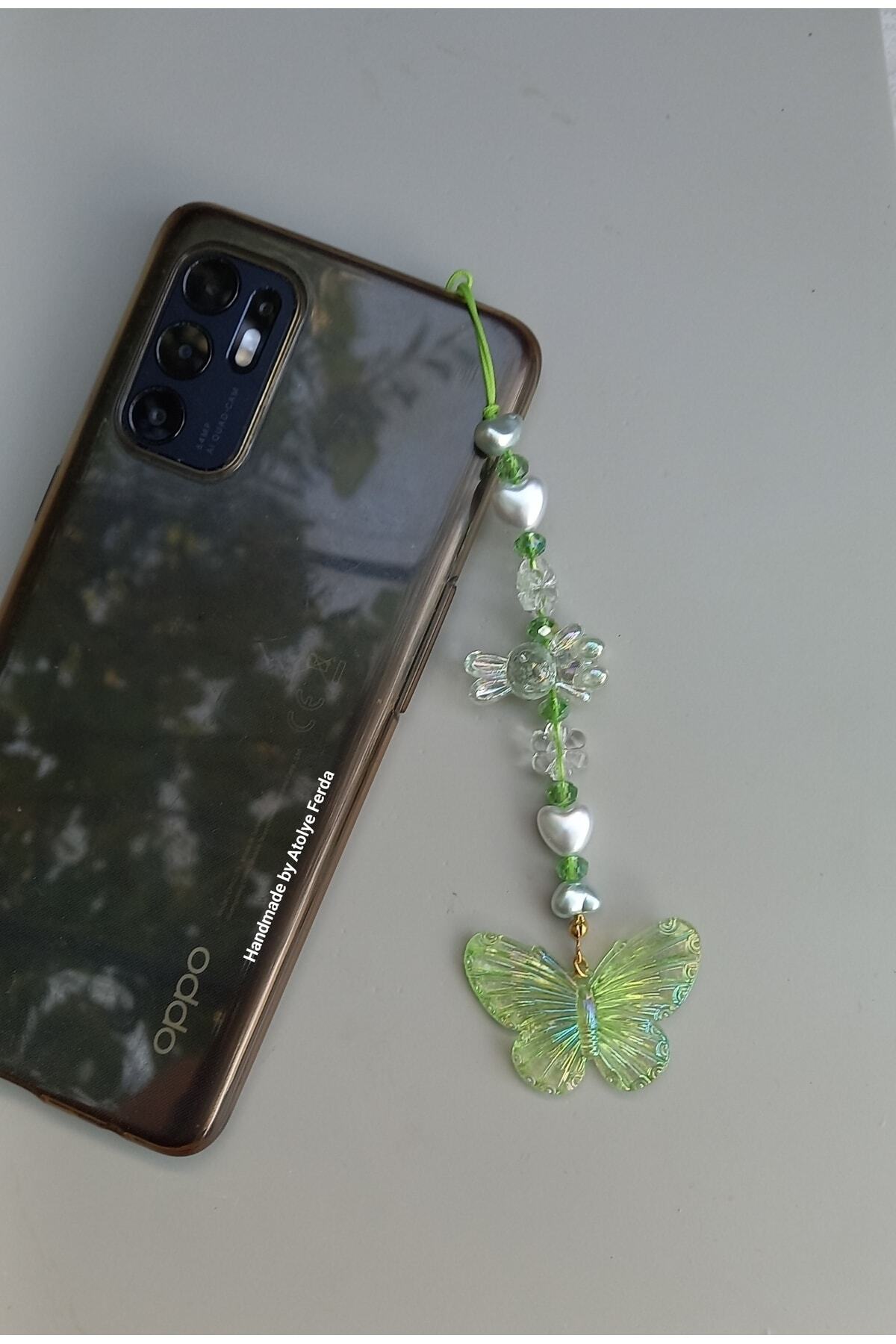 Atolye Ferda-Phone Charm with Butterfly and Rabbit Figures Phone String 2