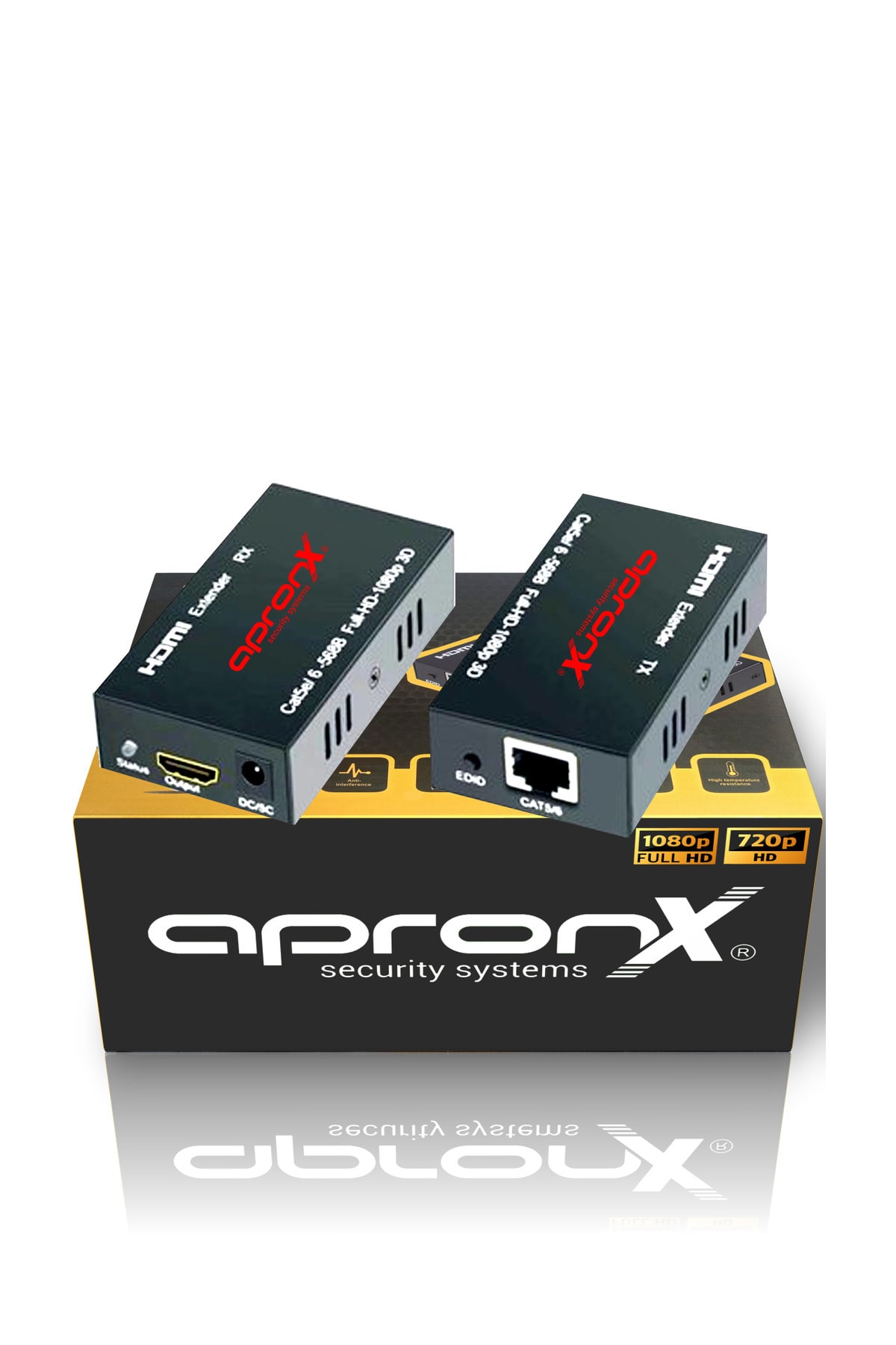 APRONX Cat5e / Cat6 60 Metre Full Hd 1080p 3d Hdmi Extender Hdmı