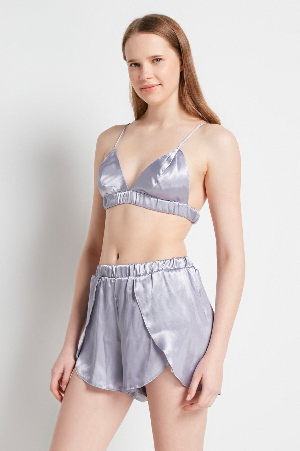 Silk bra hot sale and shorts