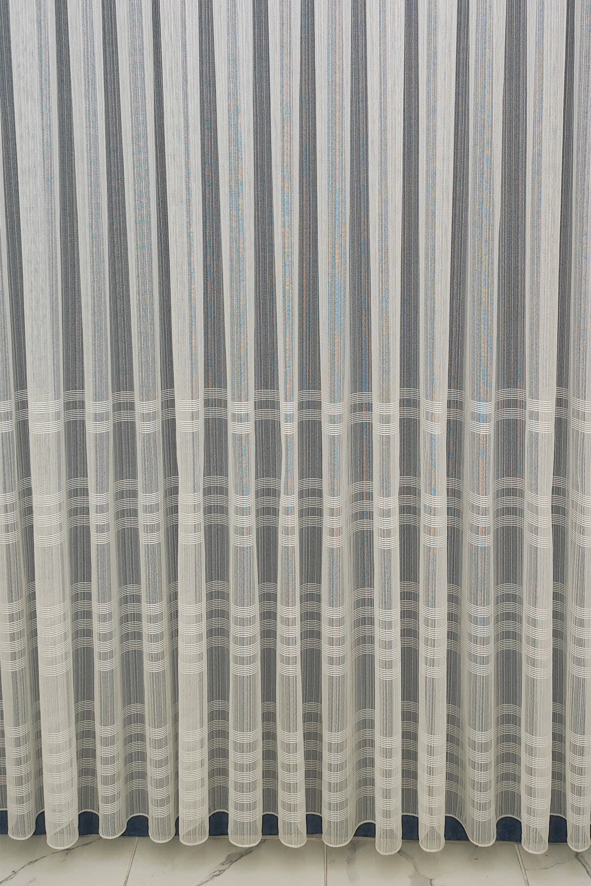 evihtiyaclarim by IOC-Tulle Curtain Heavy Weight Row Taped Simple Useful Tulle Curtain 1 x 2 Sparse Pleated Tulle Curtain 1