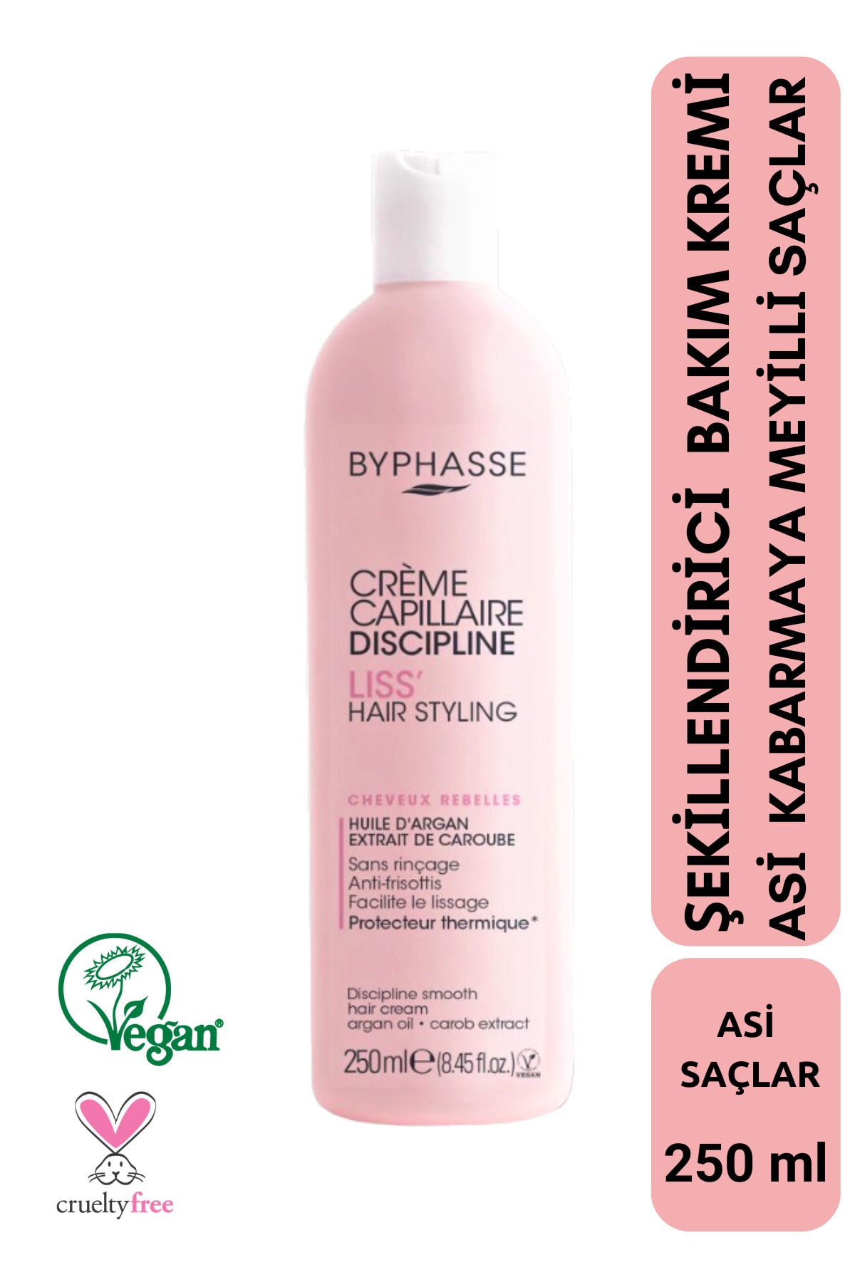BYPHASSE Asi Kabarık Saçlar İçin Şekillendirici Bakım Kremi 250ml — 8436097091362