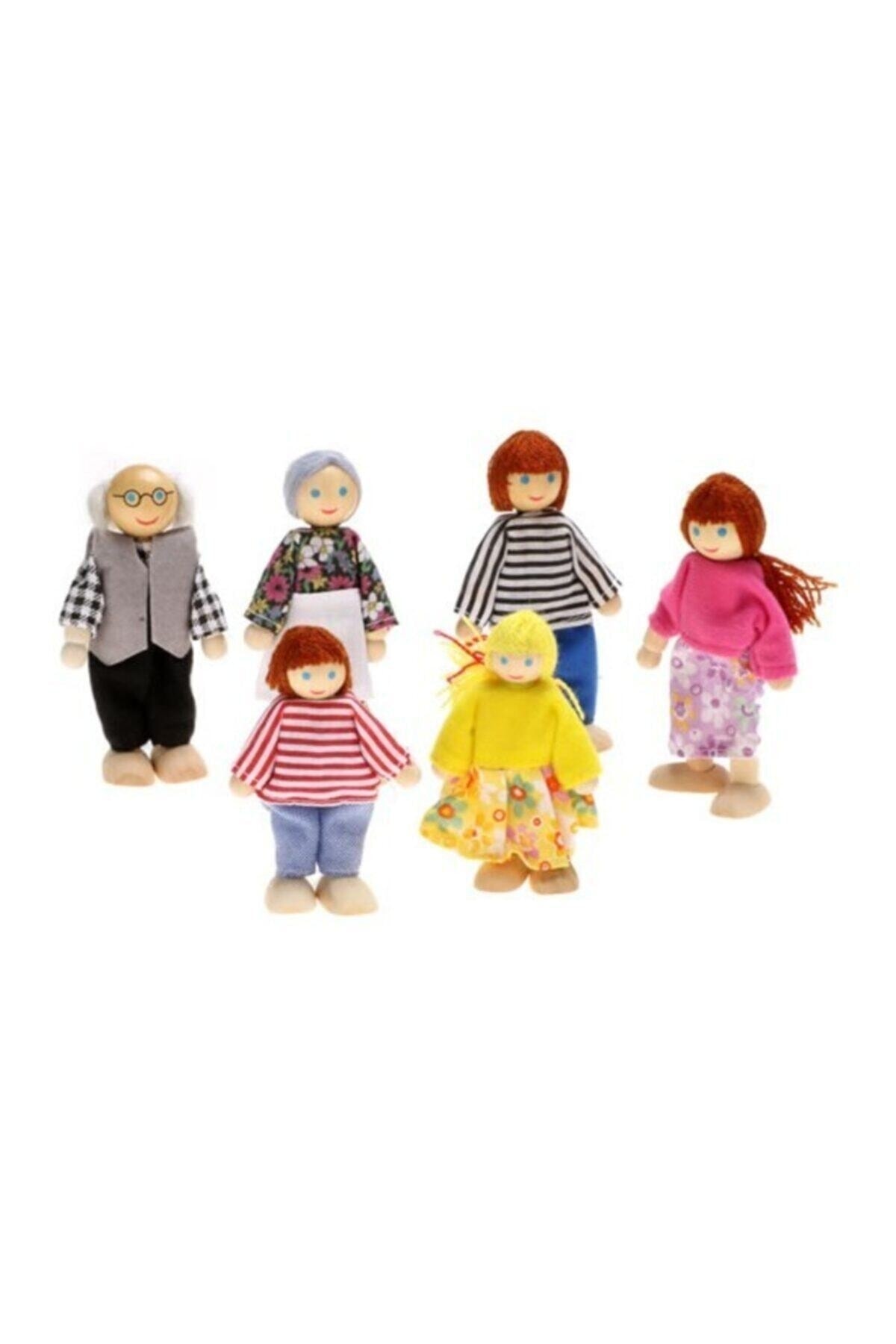 Genel Markalar Bazepark Ahşap Oyuncak Oyun Evi Için Minik Bebek Ailesi ...