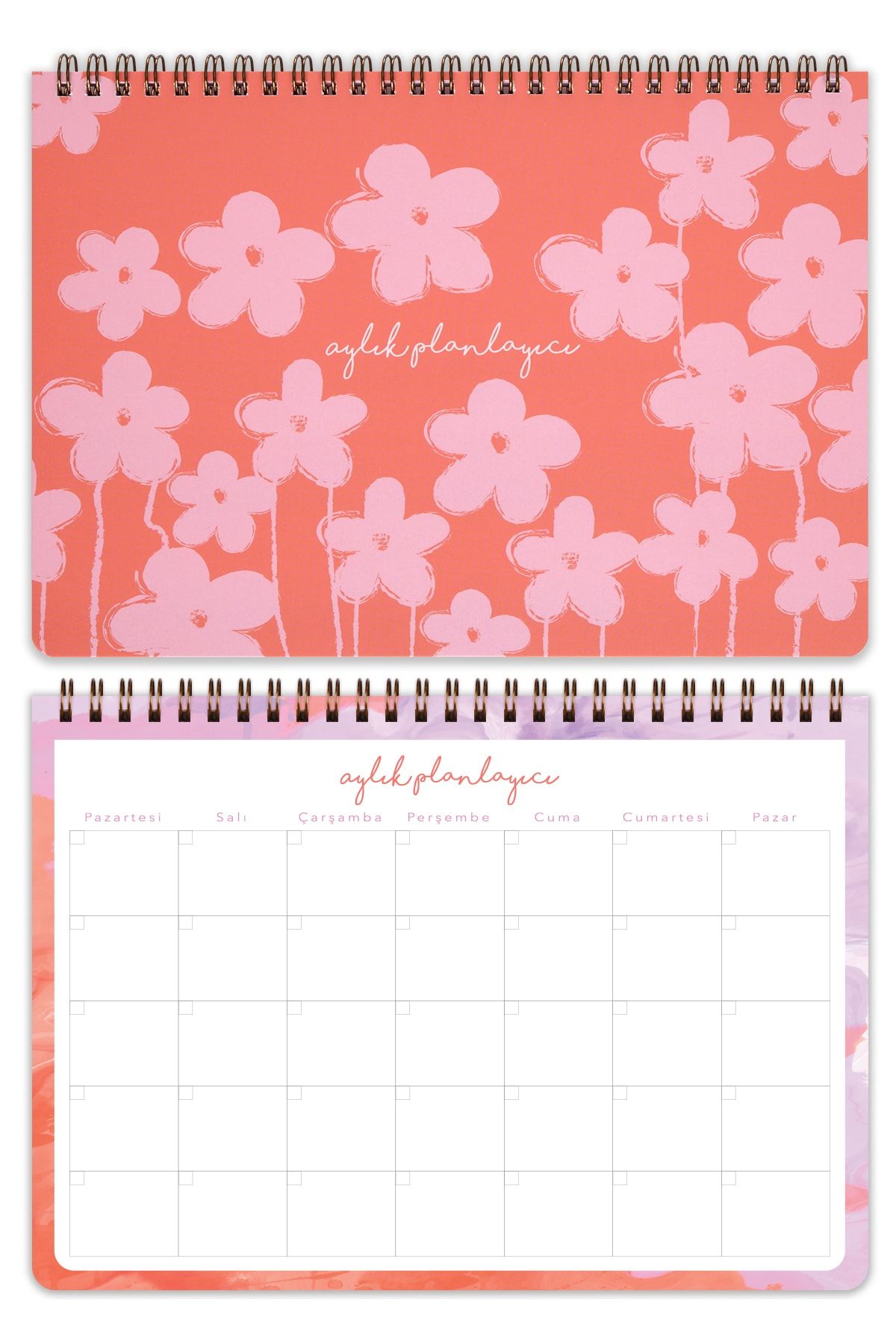 Matt Notebook-Spiral Desktop Planner Set of 3 6