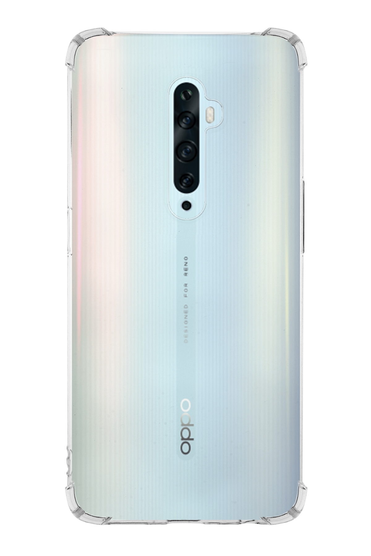 Oppo Reno 2Z Kapak Şeffaf Antishock Köşe Korumalı Silikon Kılıf