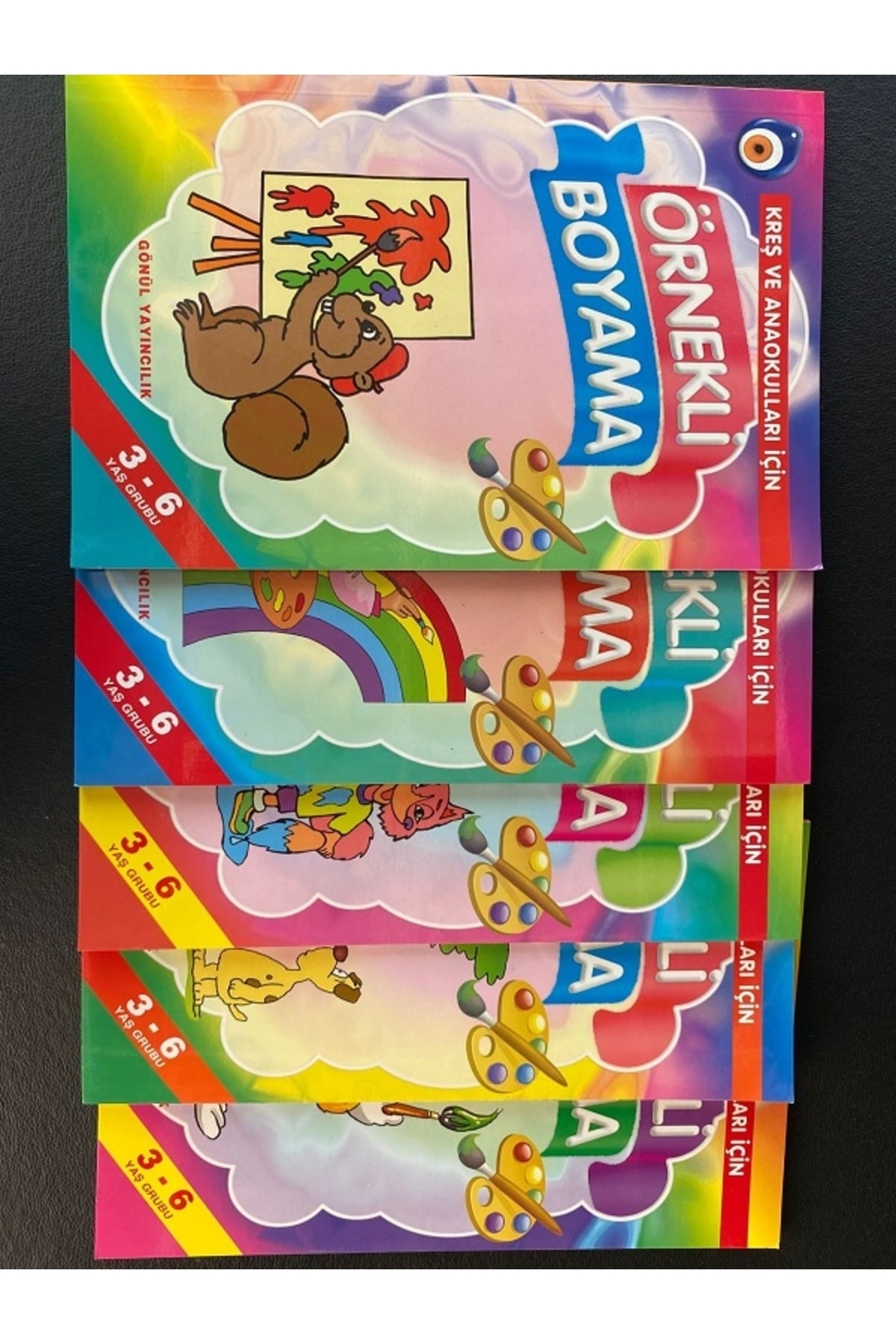 AOZ DEKOR Gönül Yayıncılık Eğlenceli Boyama Kitabı 3-6 Yaş Grubu 5'Lİ SET