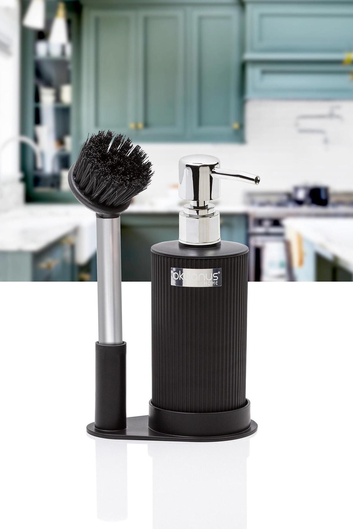 Дозатор жидкого мыла Ocean Home Black Brush OKY-559