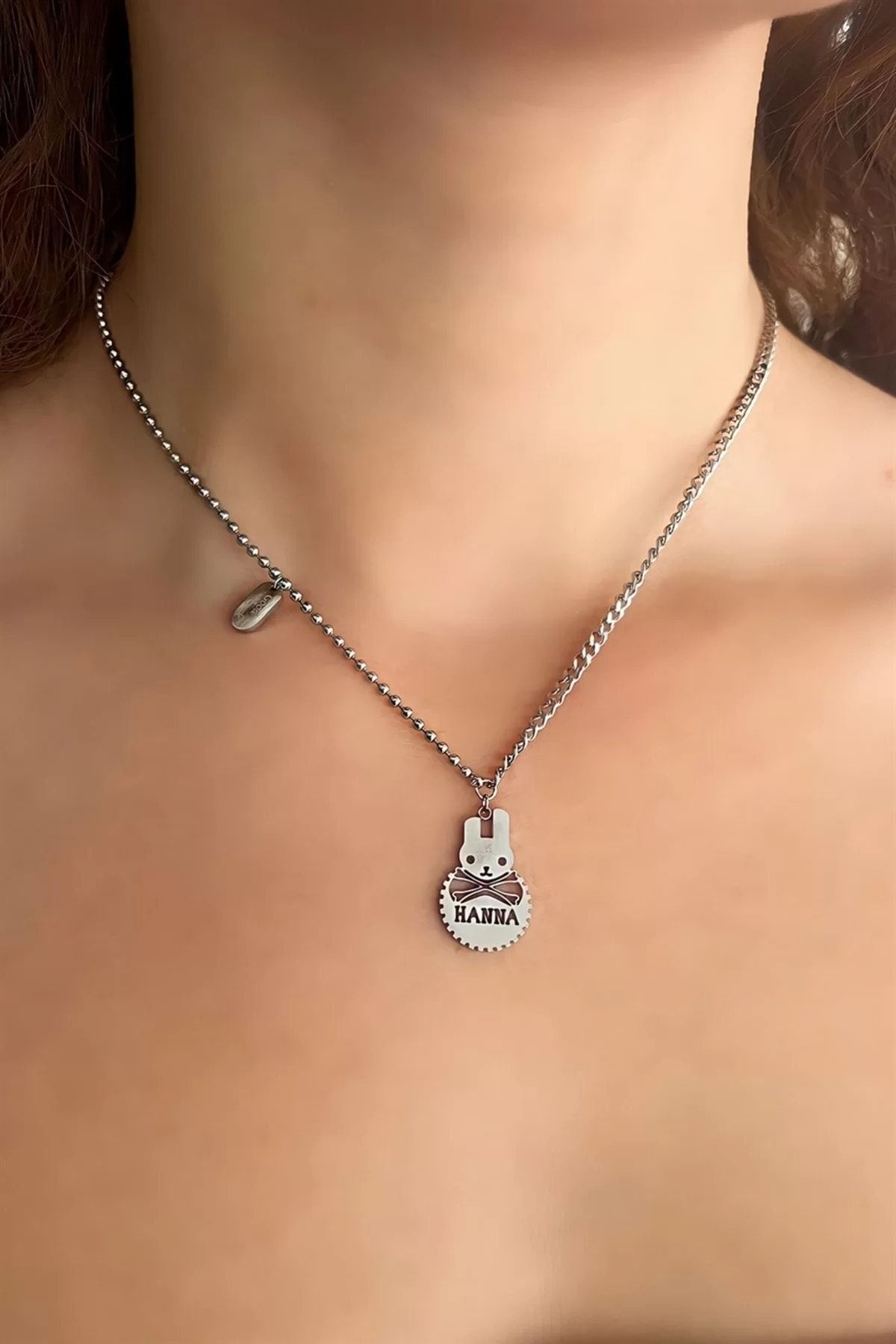GUCCI Ghost Heart necklace in 925 silver Ref. YBB45554000100U. NEW! *  Lister Agent