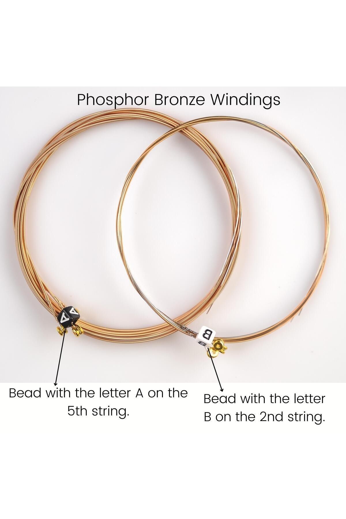 Pitbull Strings-Gold Series Acoustic Guitar String Set of 3 (String Winder 4 Pena Hat) Gag 10-47 Sl 3P Ssc 5
